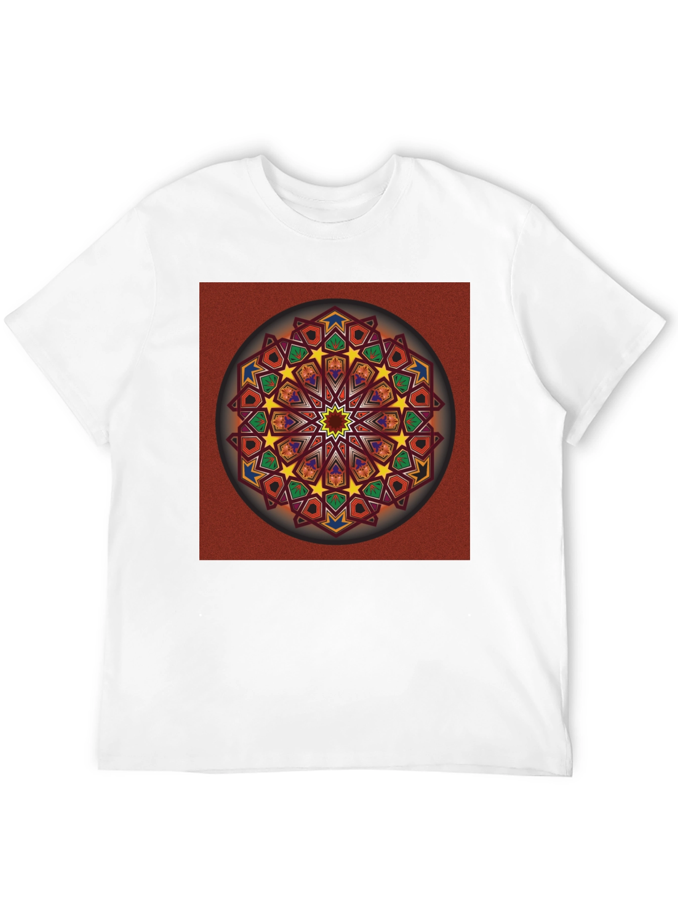 Geometric Mandala Graphic T-Shirt - Artistic Design