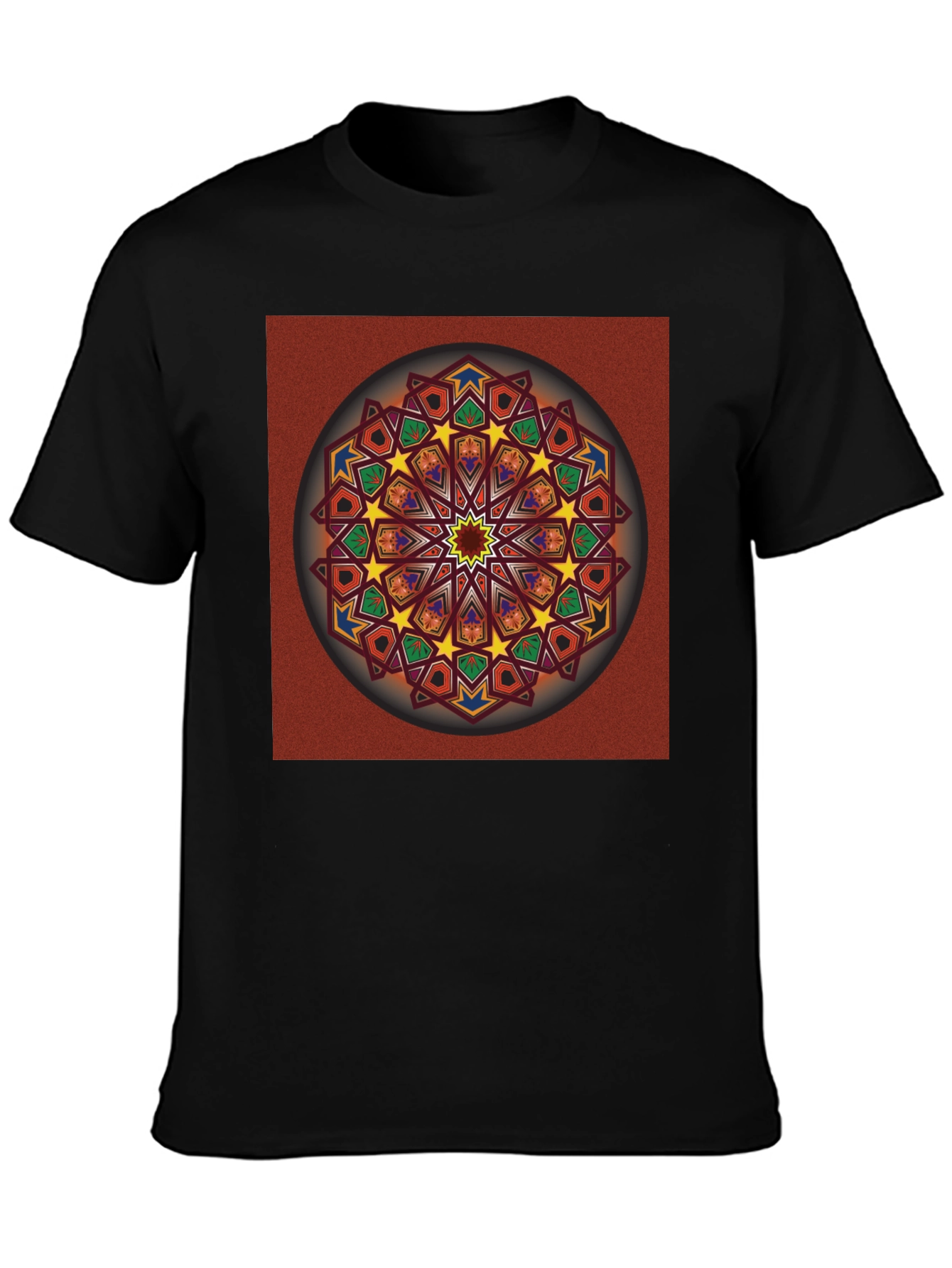 Geometric Mandala Graphic T-Shirt - Artistic Design
