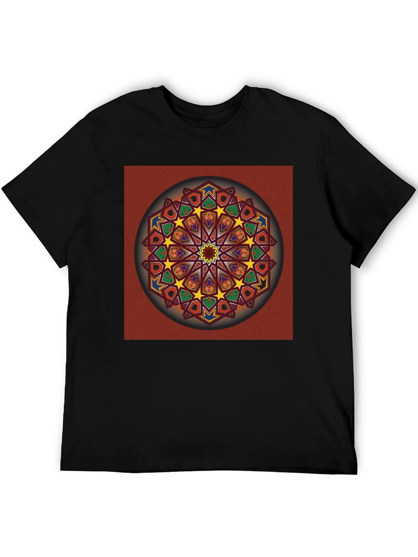 Geometric Mandala Graphic T-Shirt - Artistic Design