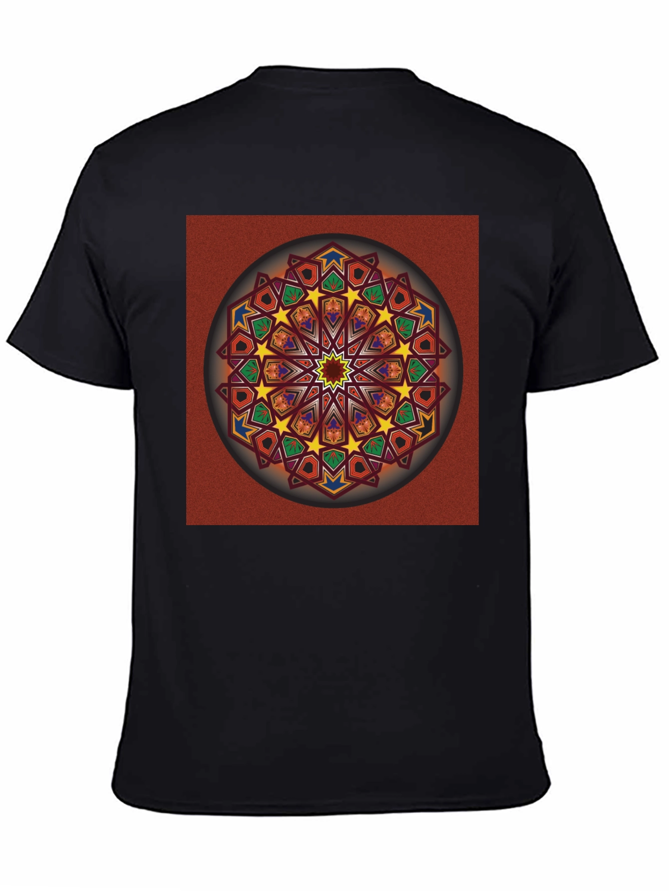 Geometric Mandala Graphic T-Shirt - Artistic Design