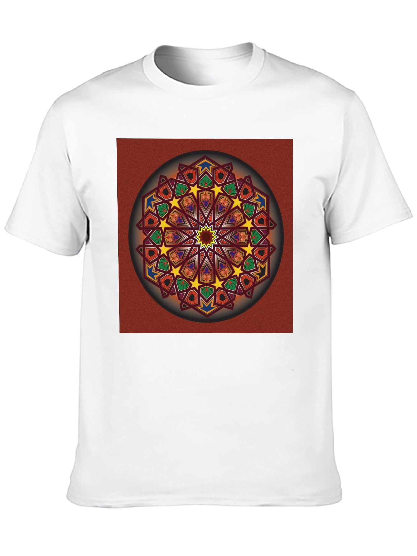 Geometric Mandala Graphic T-Shirt - Artistic Design