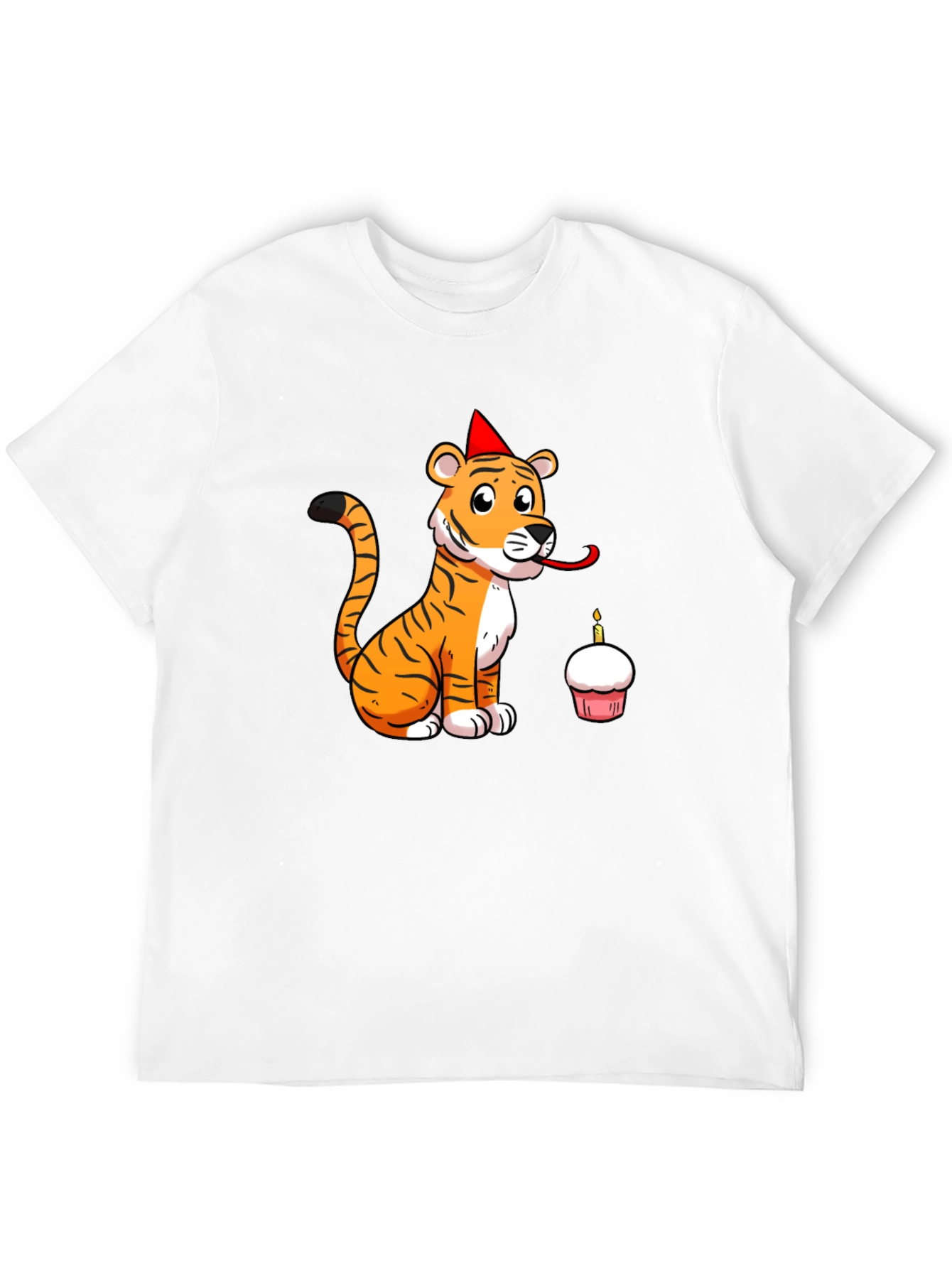Birthday Tiger Graphic Tee - Black