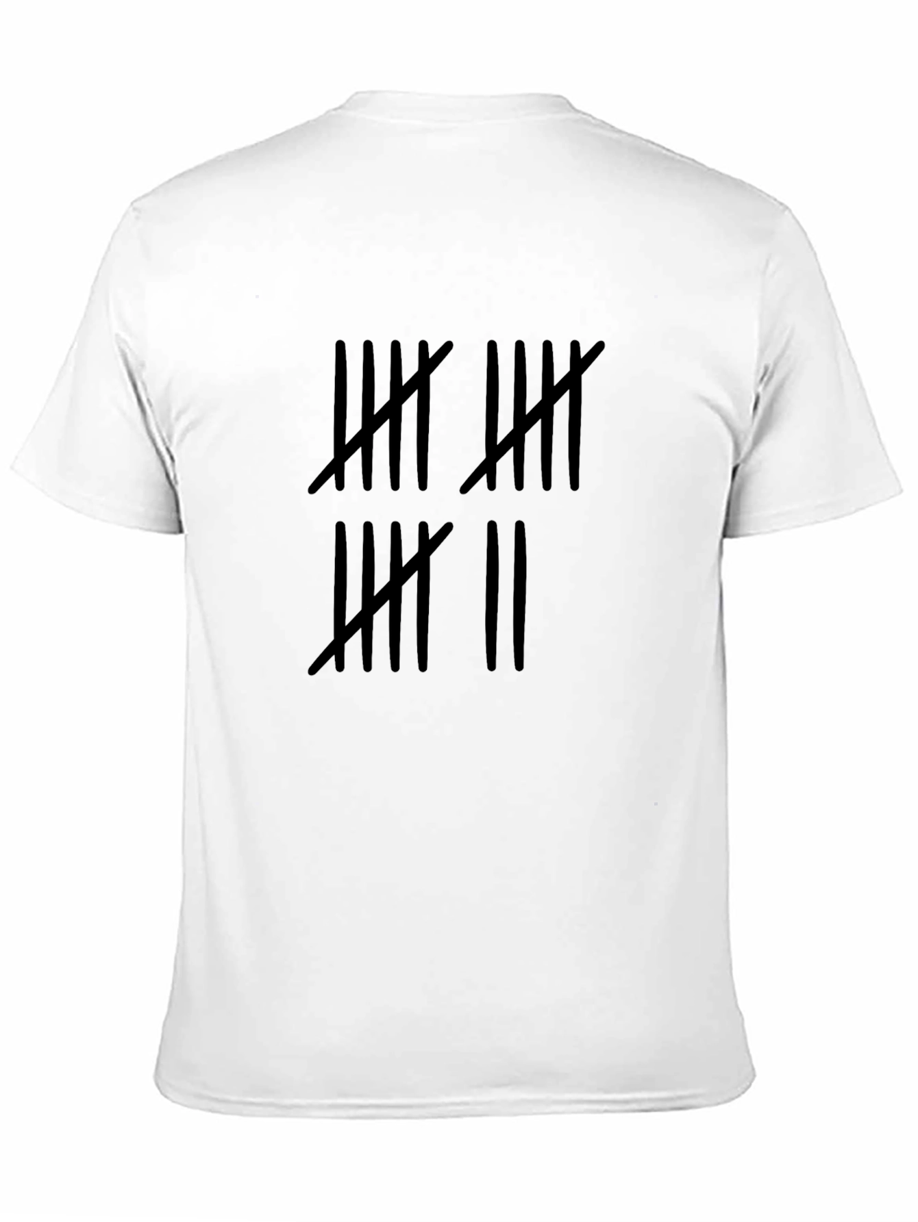 Tally Mark Tee - Count the Days Black Shirt