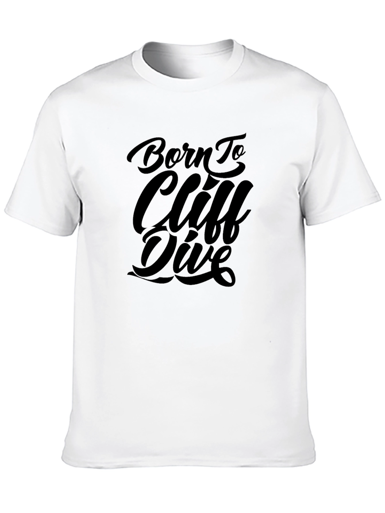Born to Cliff Dive Black Graphic Tee