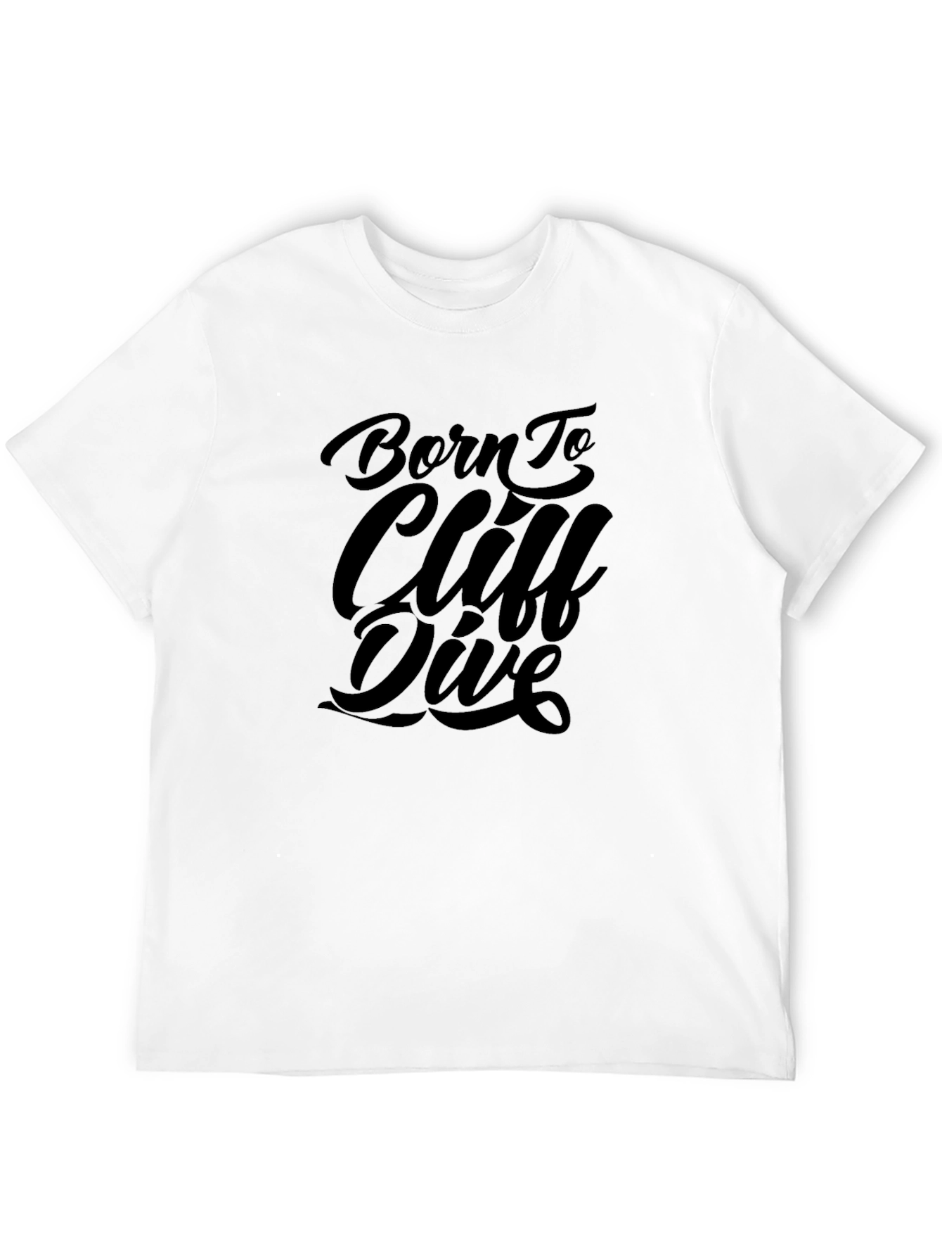 Born to Cliff Dive Black Graphic Tee