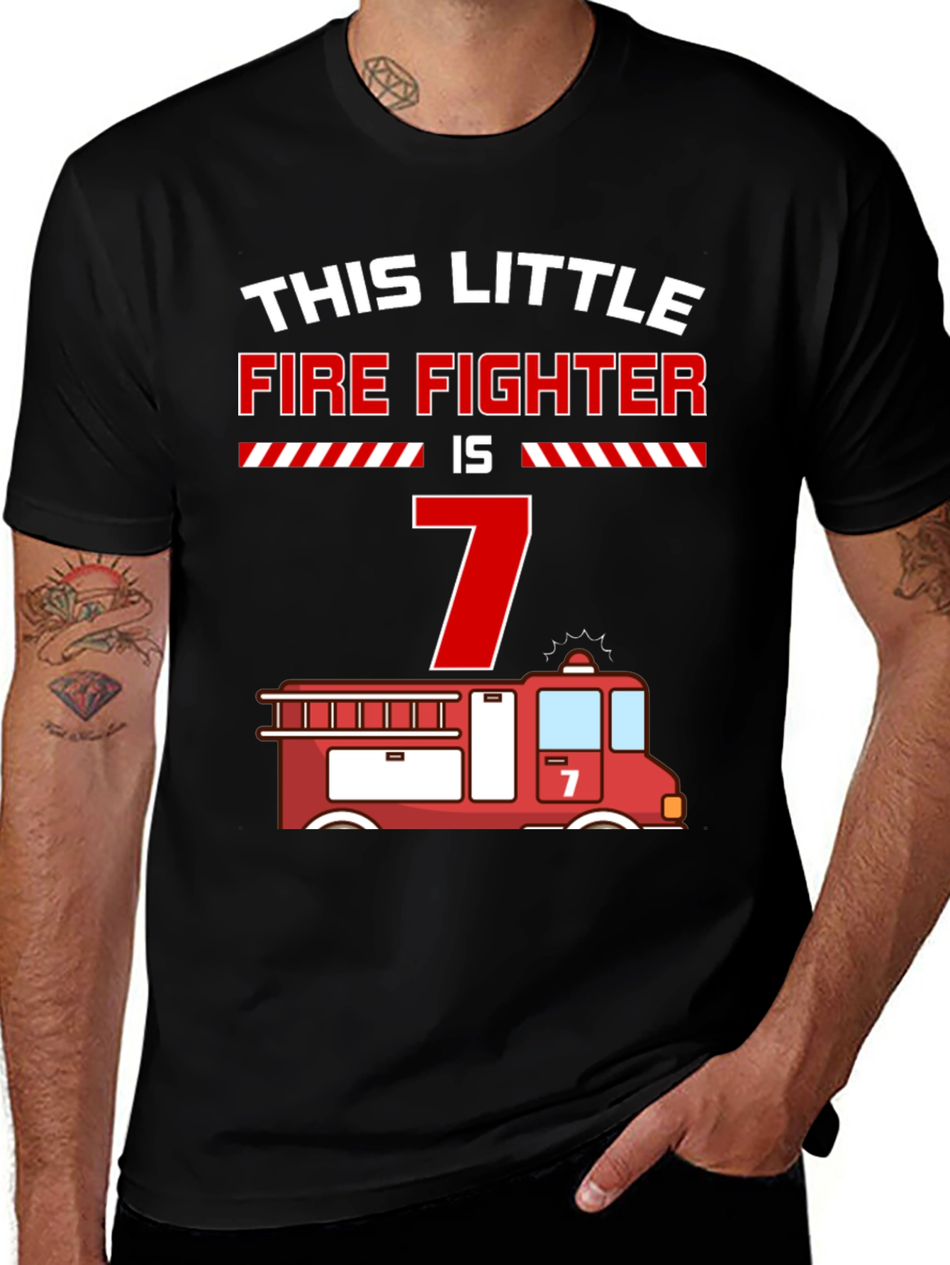 Firefighter Birthday Shirt - This Little Firefighter