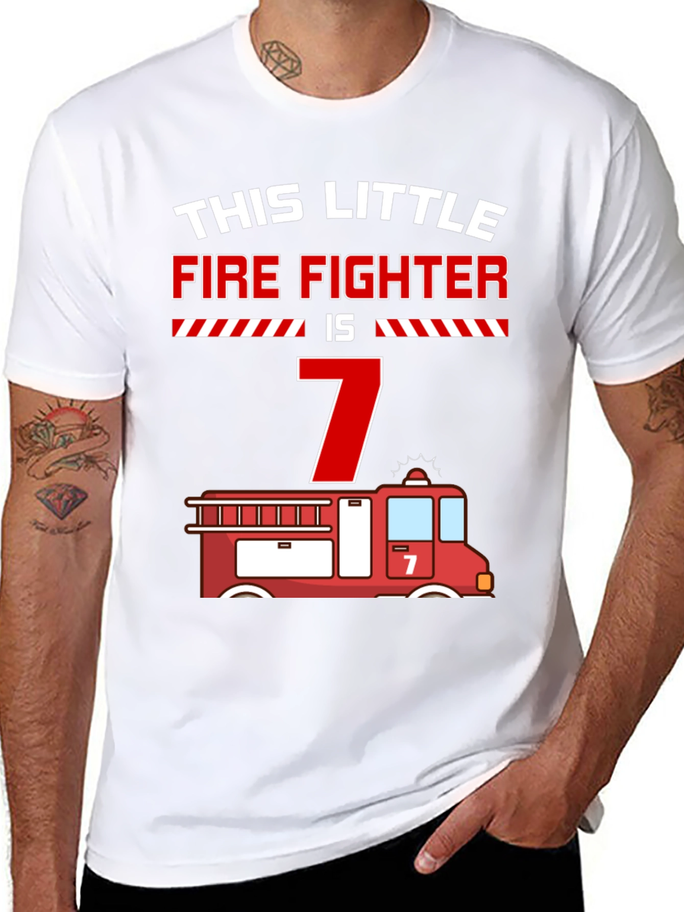 Firefighter Birthday Shirt - This Little Firefighter