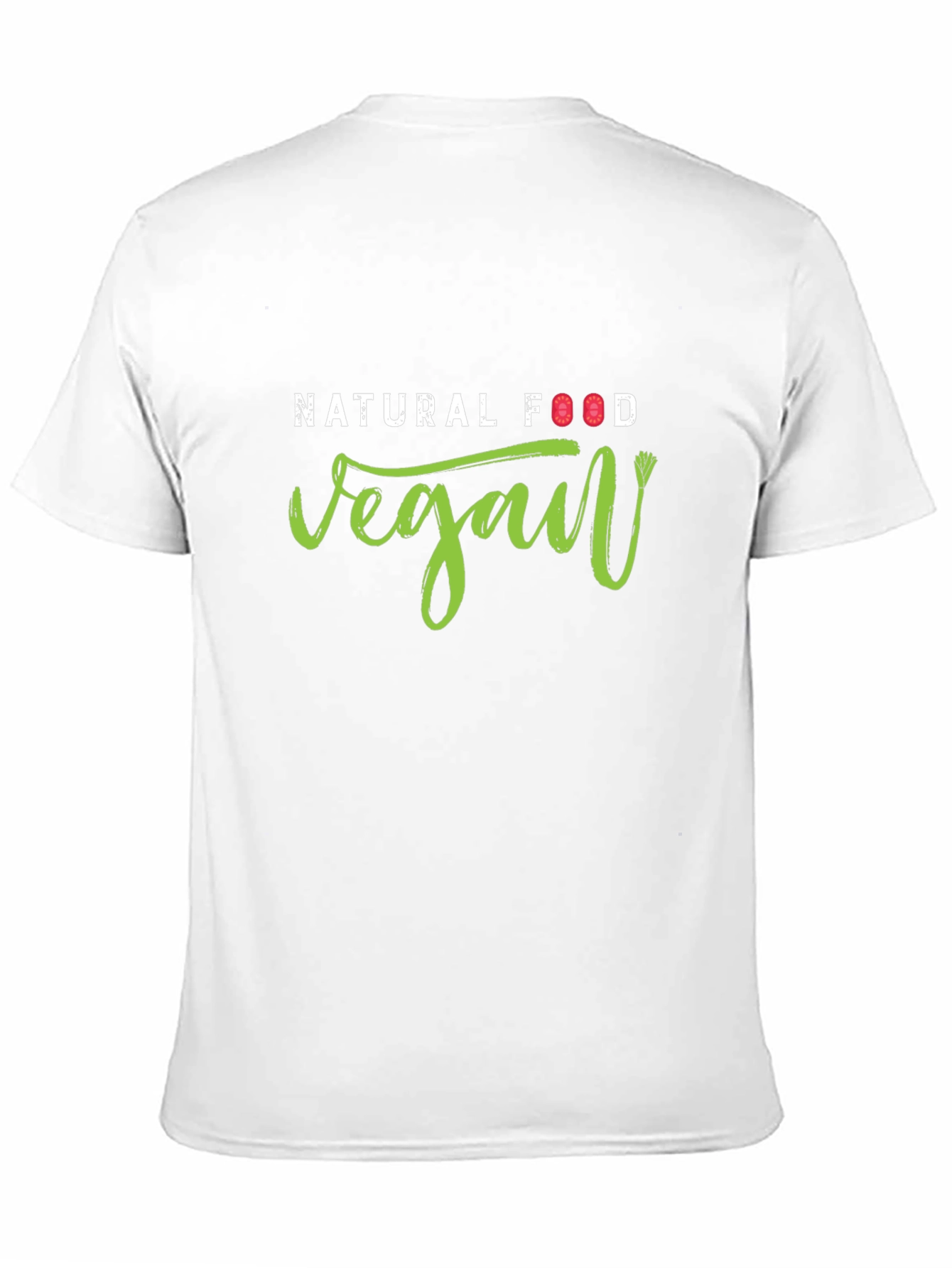 Vegan Natural Food Black T-Shirt