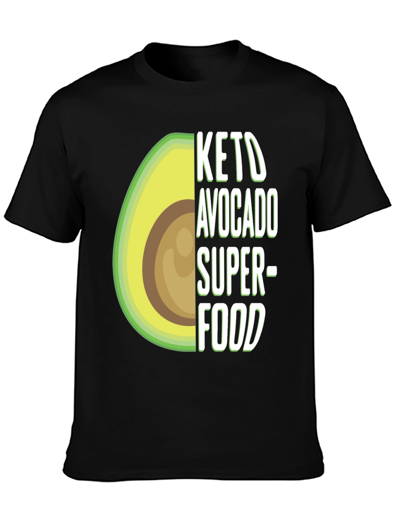 Keto Avocado Superfood T-Shirt - Unisex Black Tee