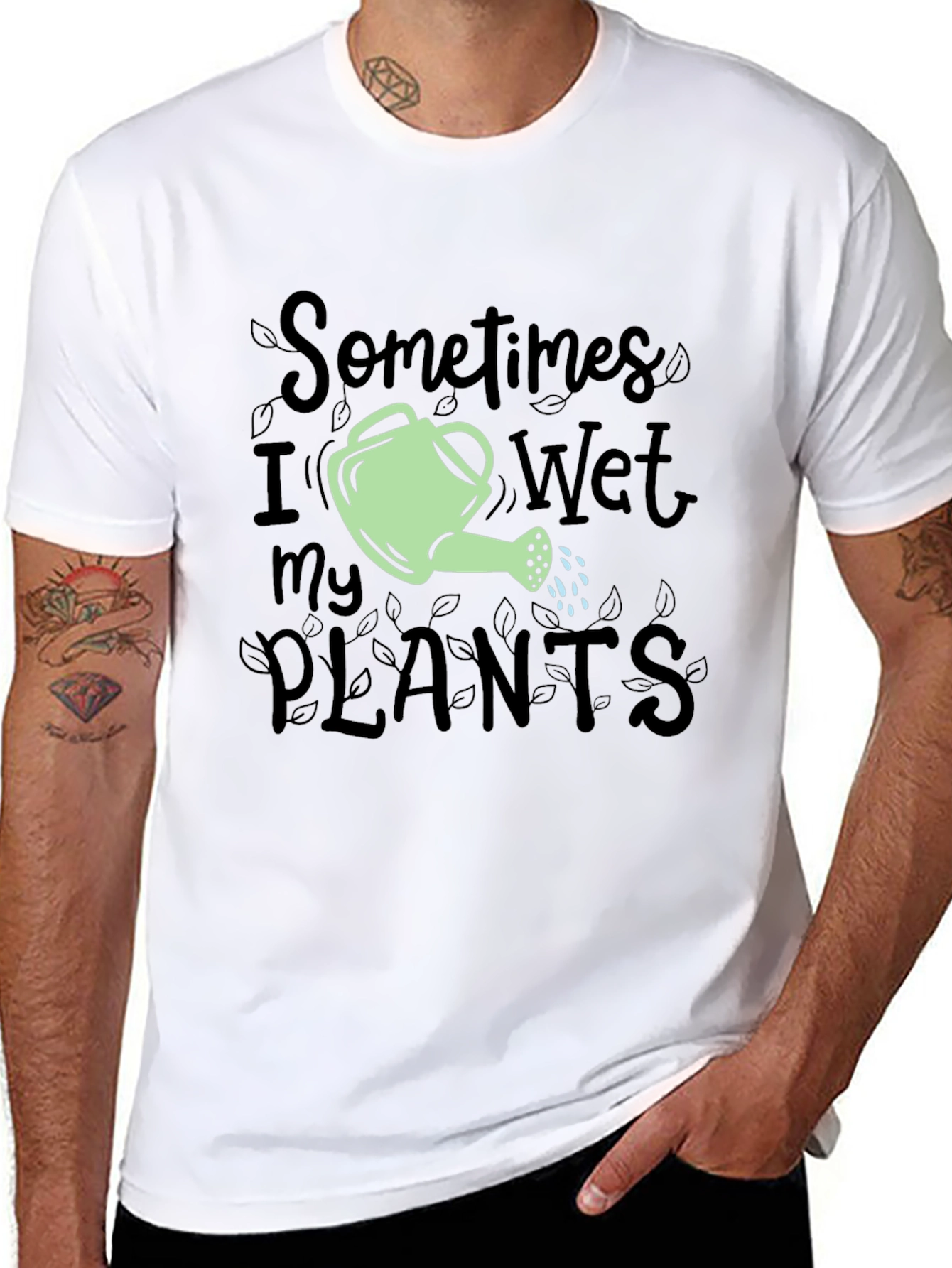 Sometimes I Wet My Plants Funny Gardening T-Shirt