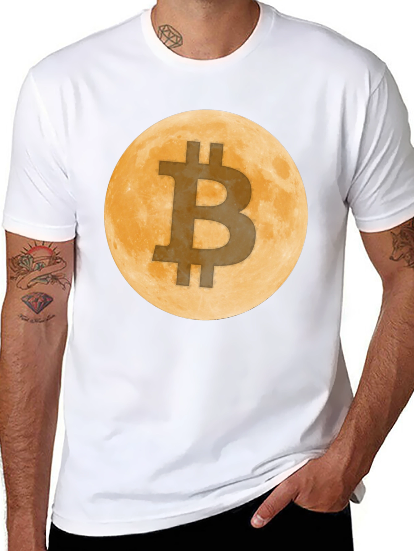 Bitcoin Moon T-Shirt - Crypto HODL Tee