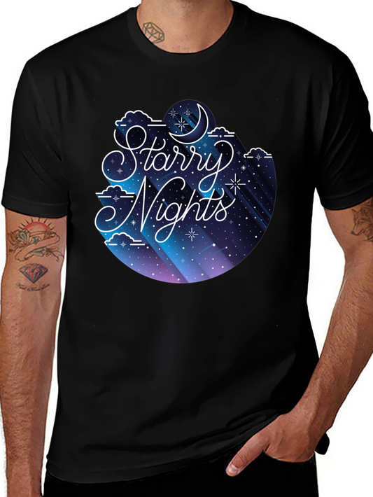 Starry Nights Graphic Tee - Soft Cotton Blend