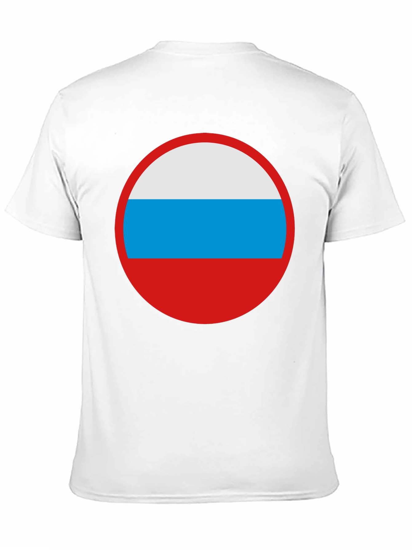 Russian Flag Circle Graphic Tee - Black
