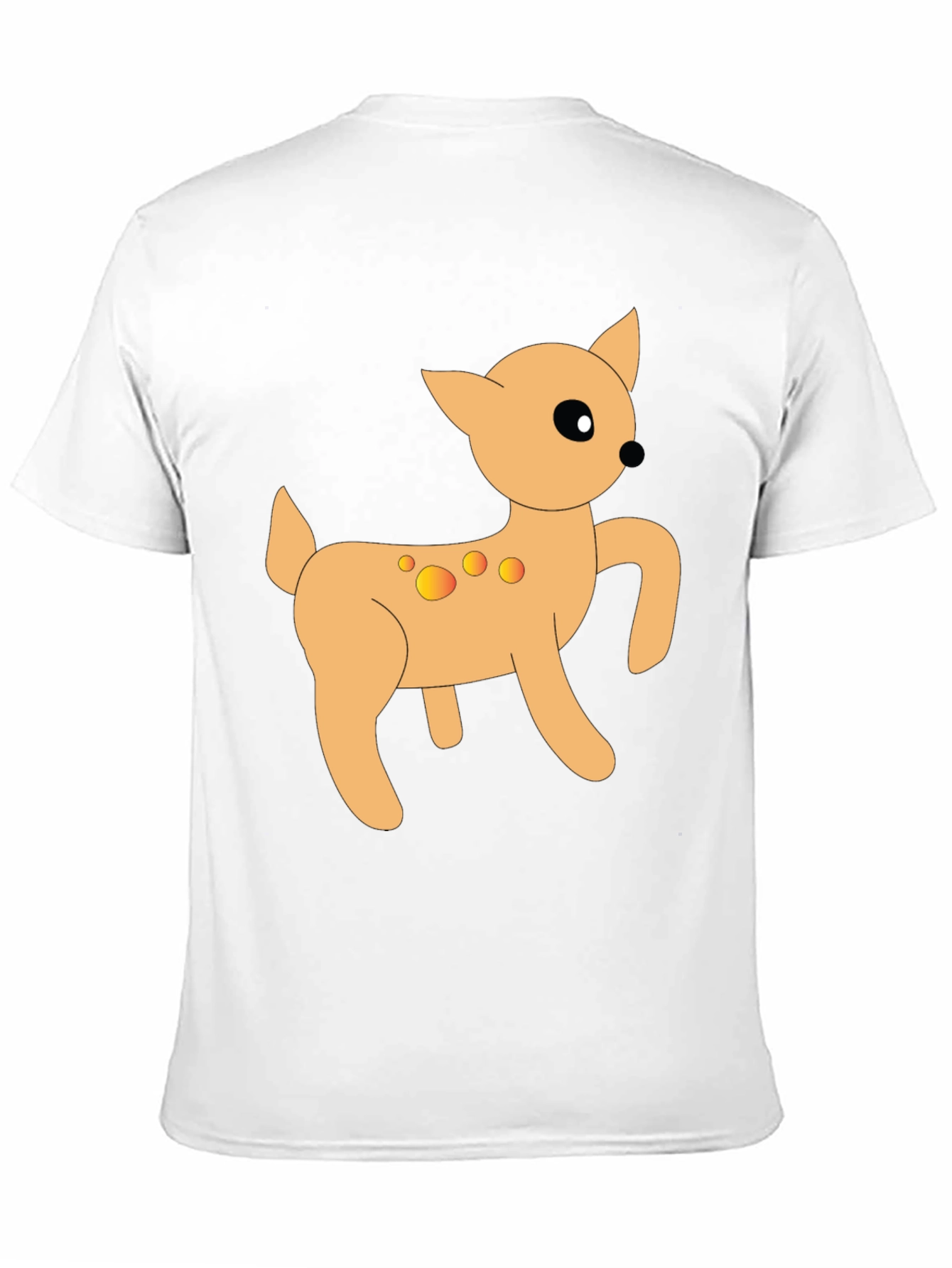 Cartoon Deer Graphic Tee - Stylish Black T-Shirt