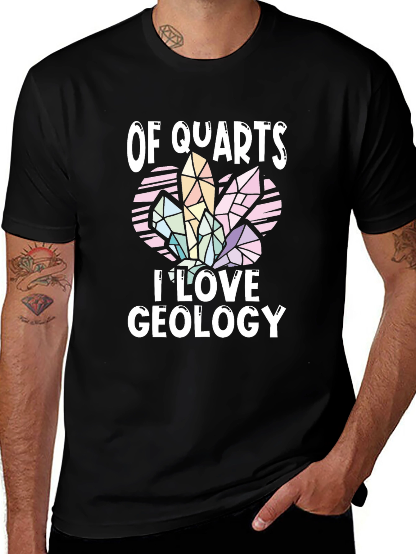 Of Quartz I Love Geology T-Shirt