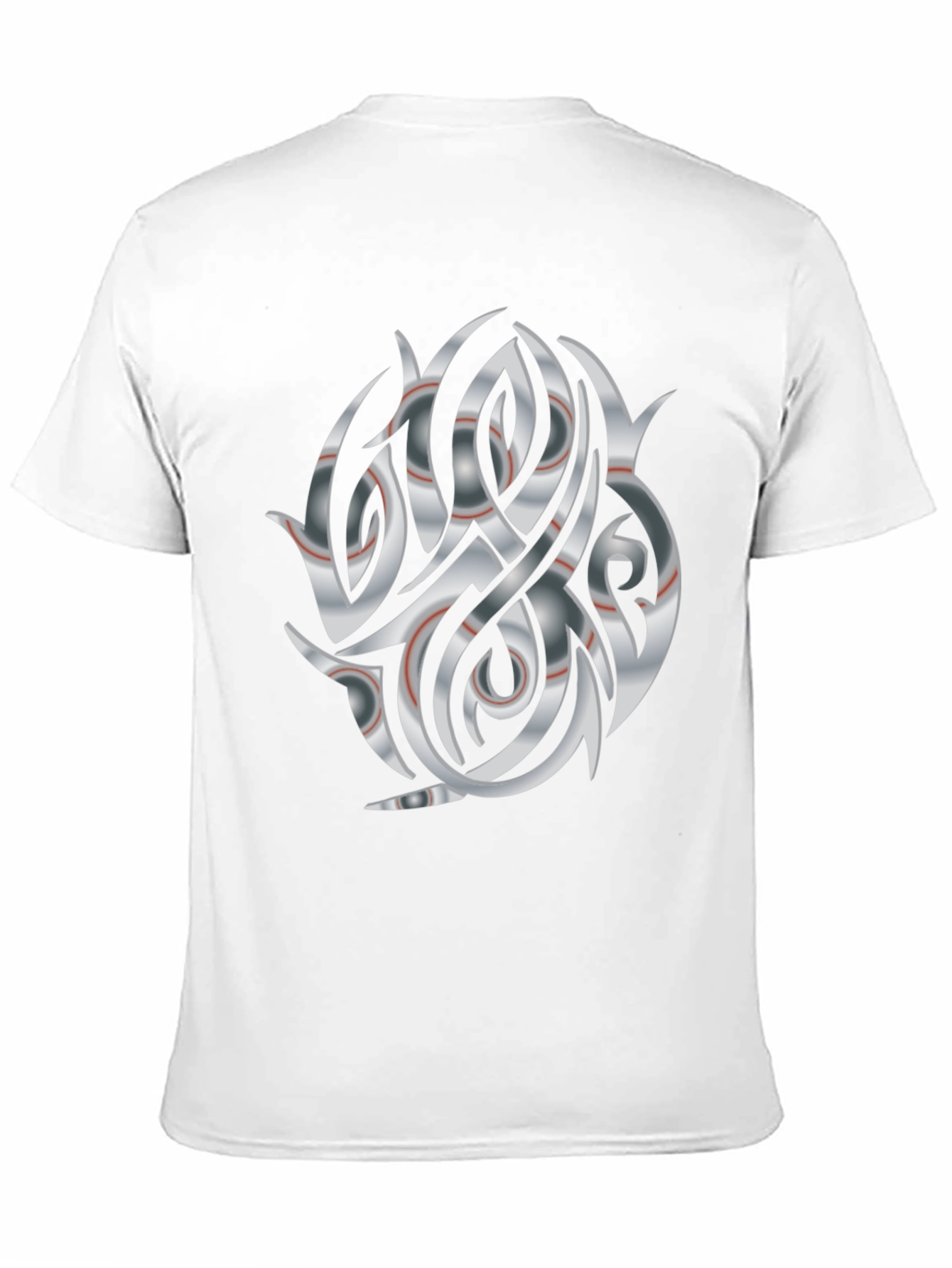 Abstract Tribal Graphic Black Tee