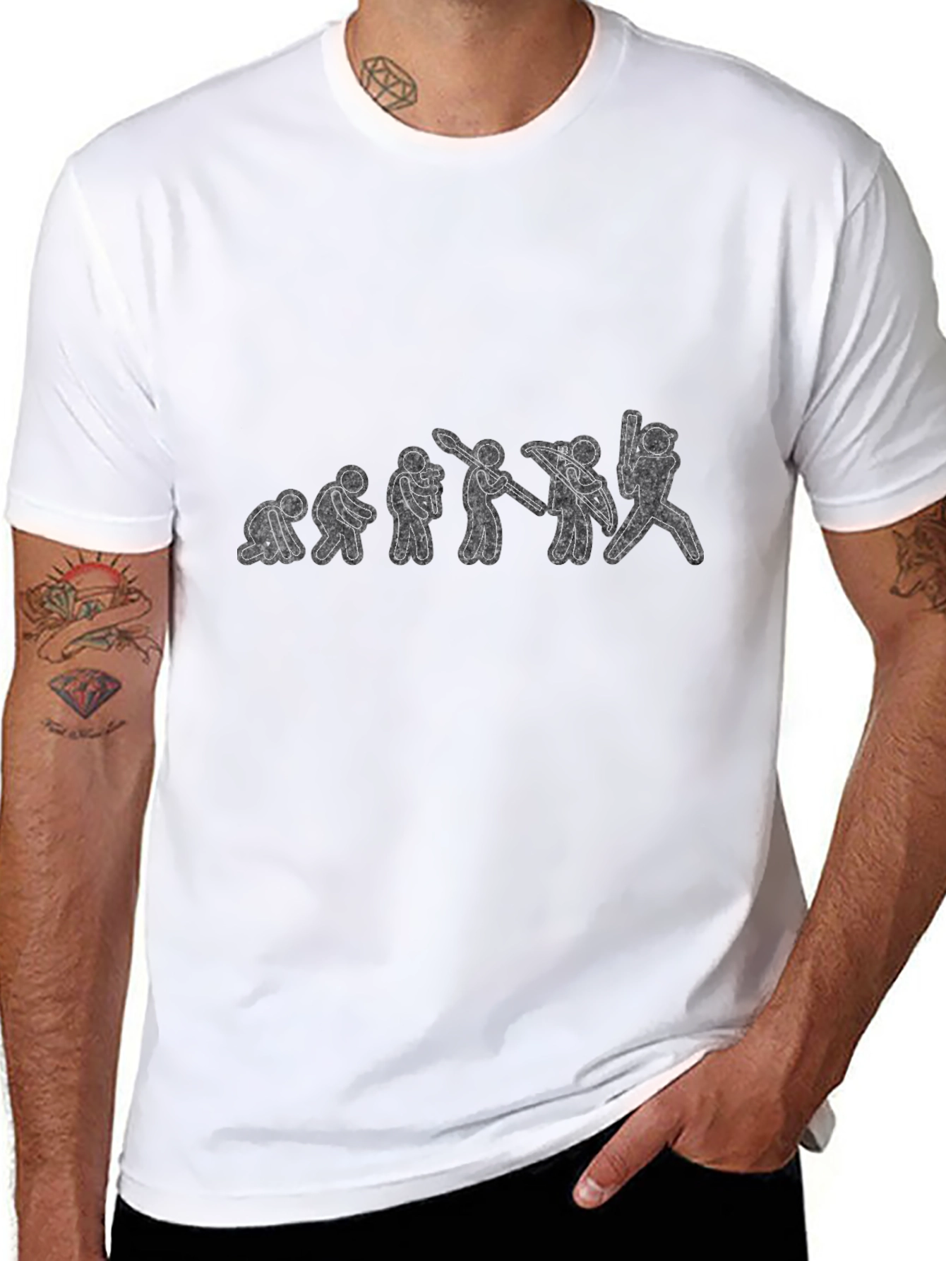 Evolution of Baseball T-Shirt