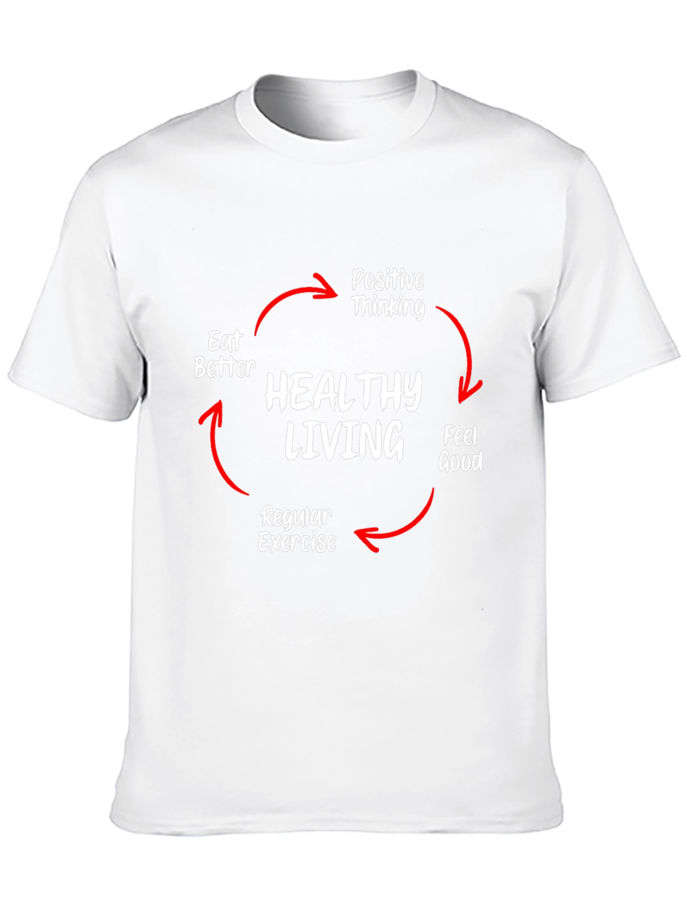 Healthy Living Cycle T-Shirt - Black