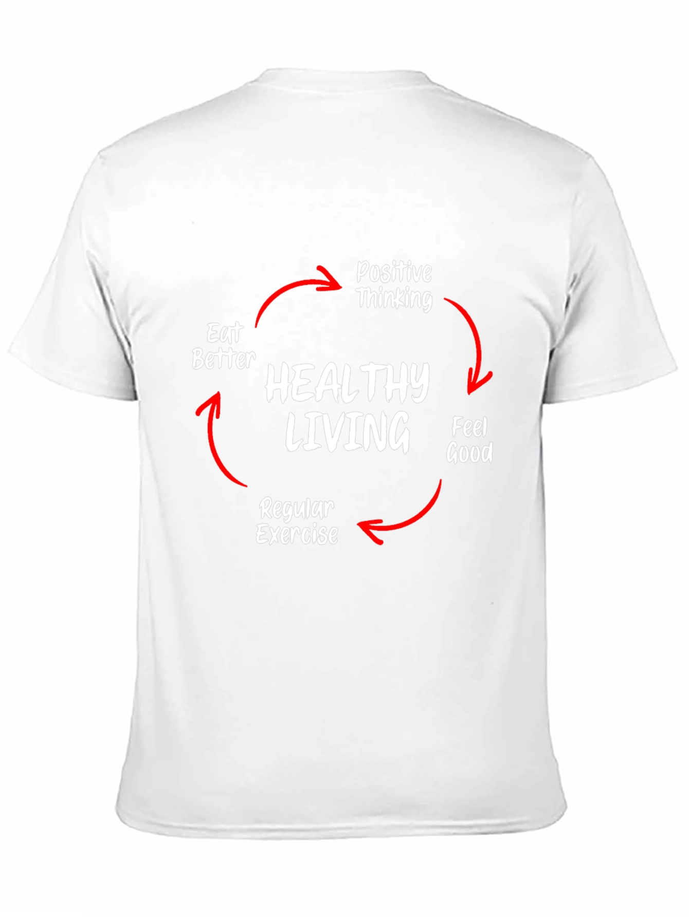 Healthy Living Cycle T-Shirt - Black