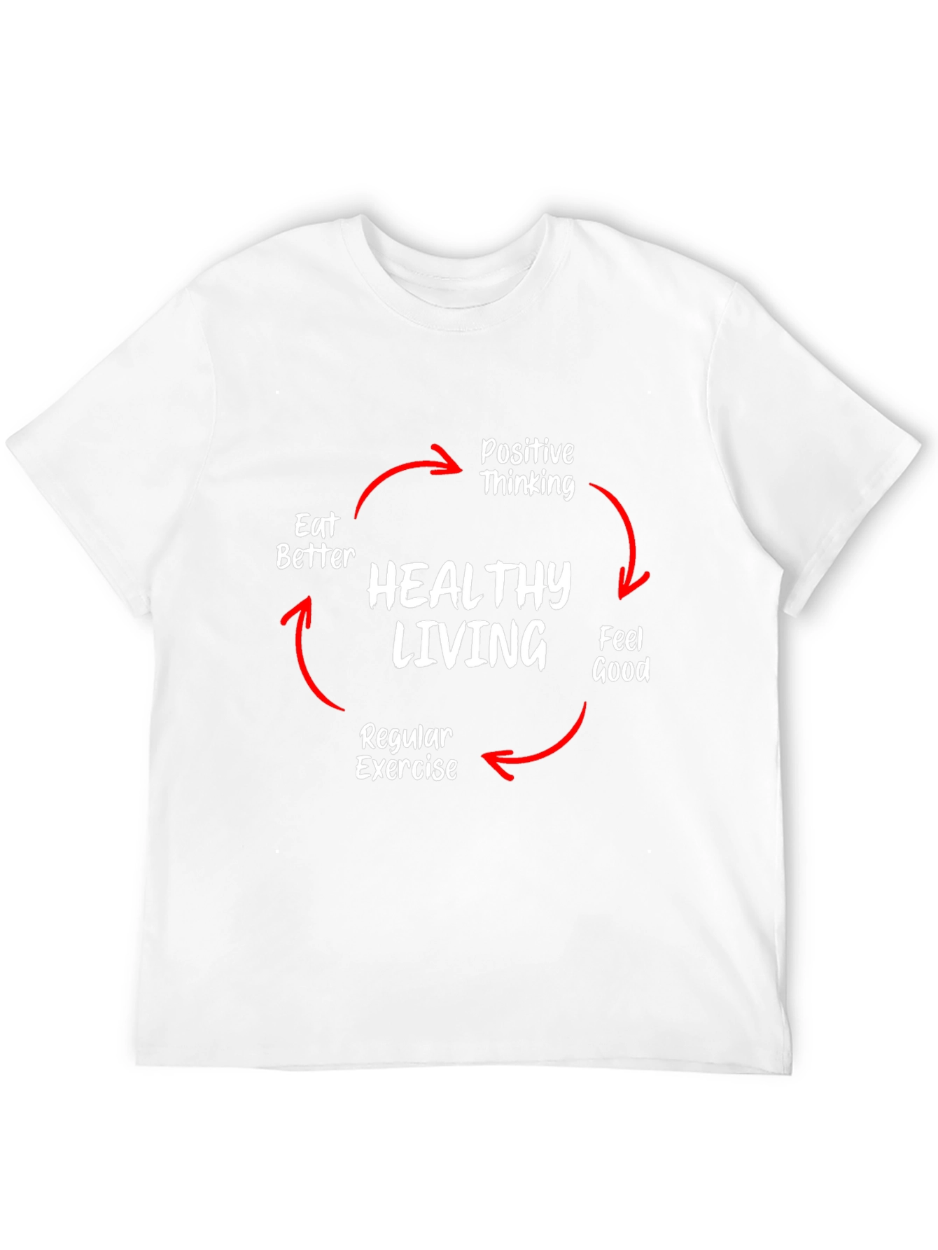 Healthy Living Cycle T-Shirt - Black