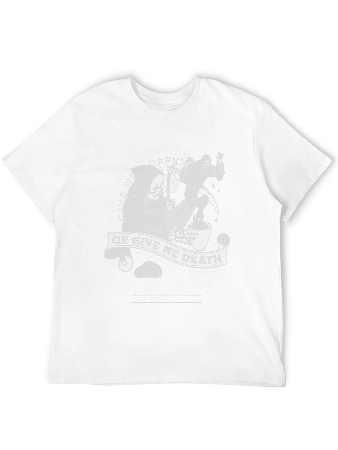 Coffee or Death Graphic Tee - Black