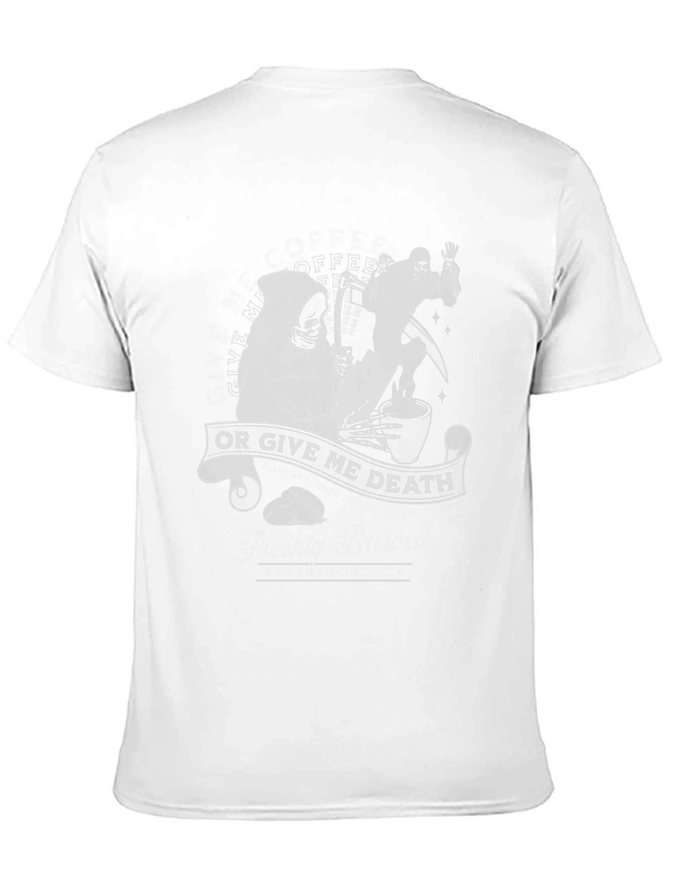 Coffee or Death Graphic Tee - Black