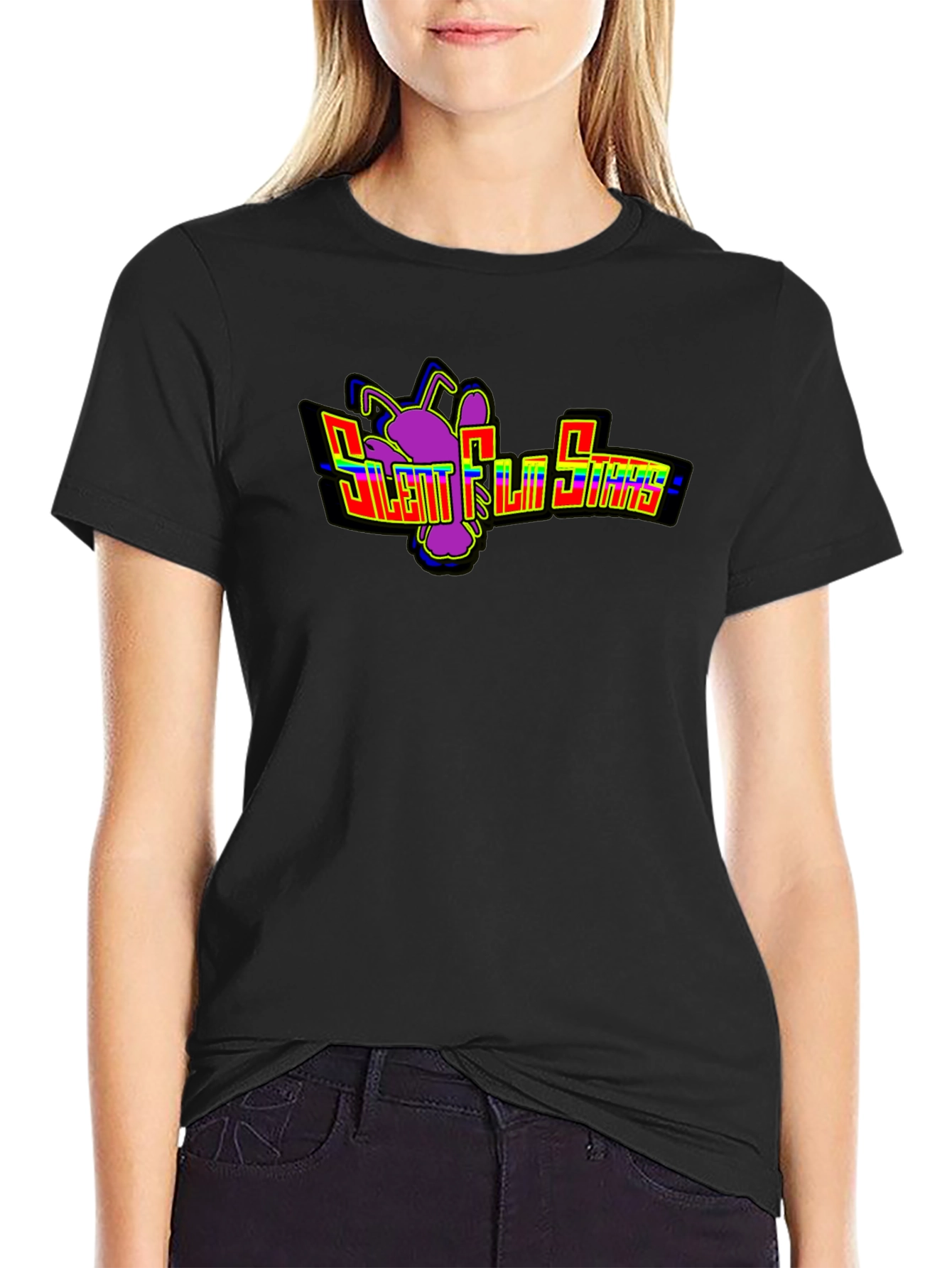Silent Film Stars T-Shirt Black