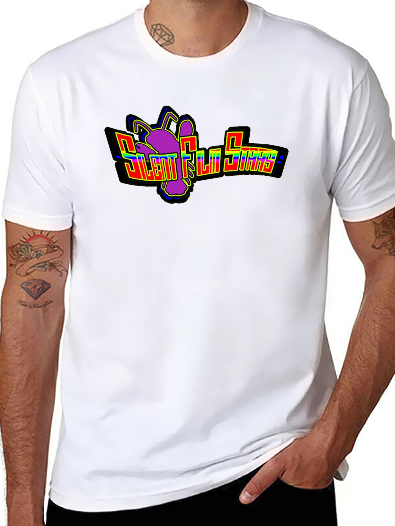Silent Film Stars T-Shirt Black