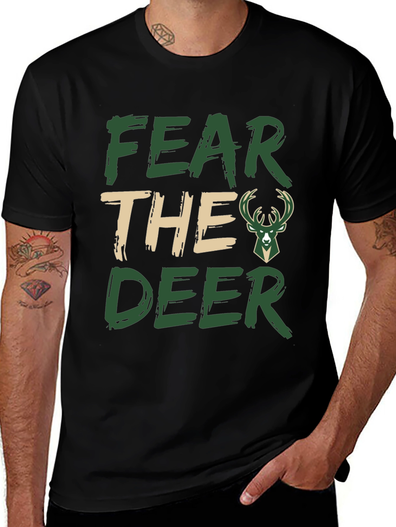 Fear The Deer Milwaukee Bucks T-Shirt