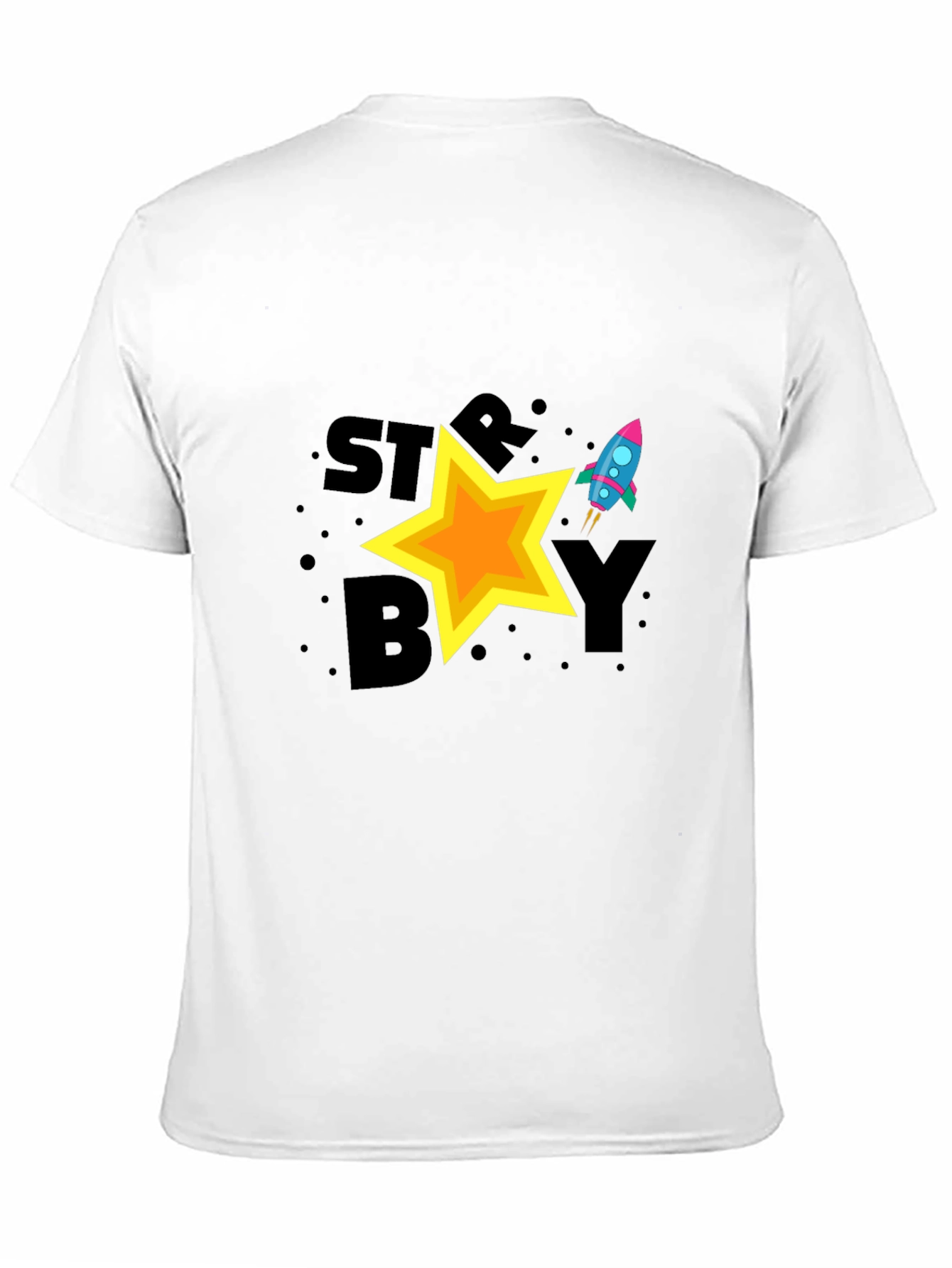 Starboy Graphic Tee - Cool Space Rocket Design