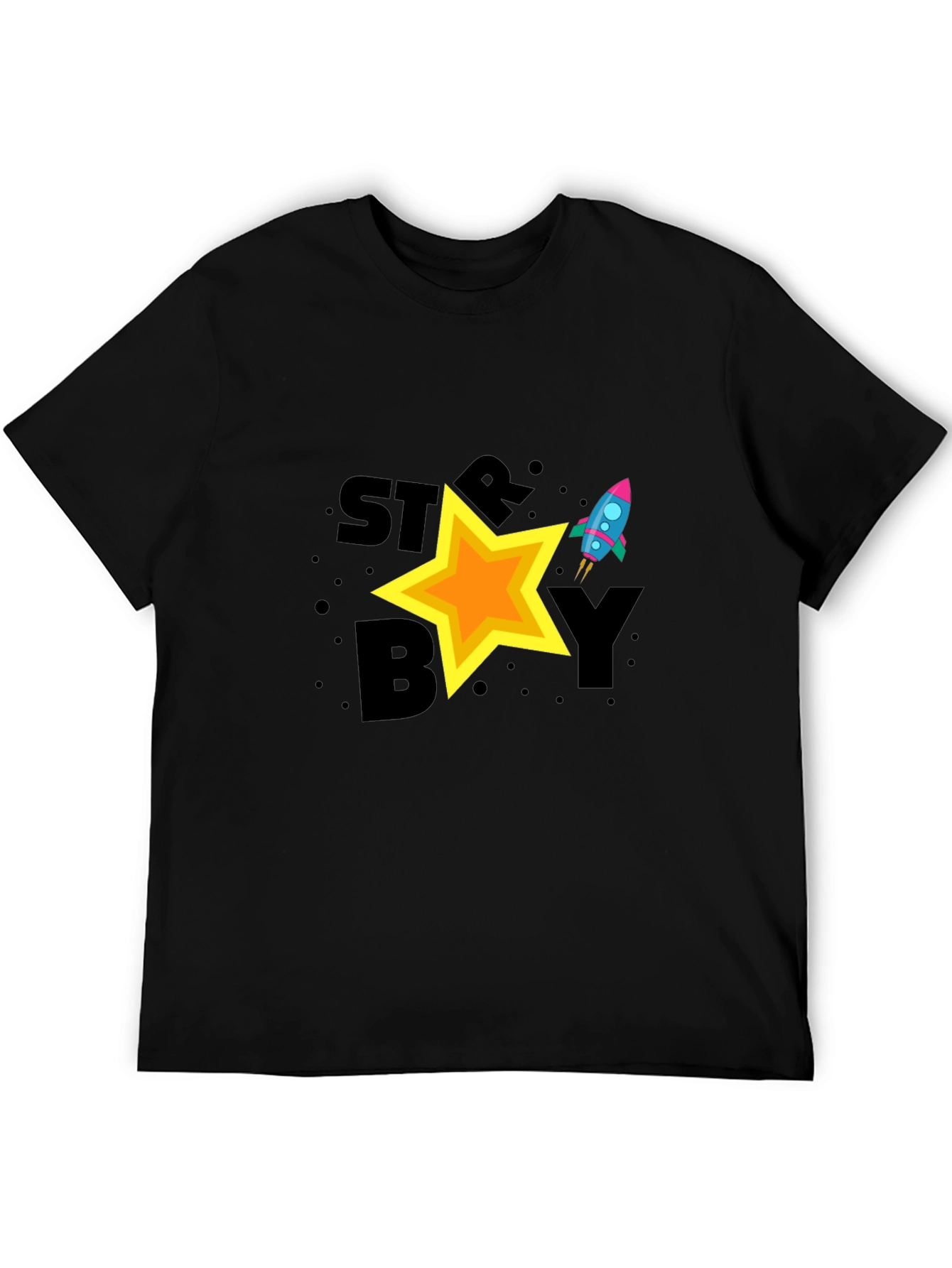 Starboy Graphic Tee - Cool Space Rocket Design