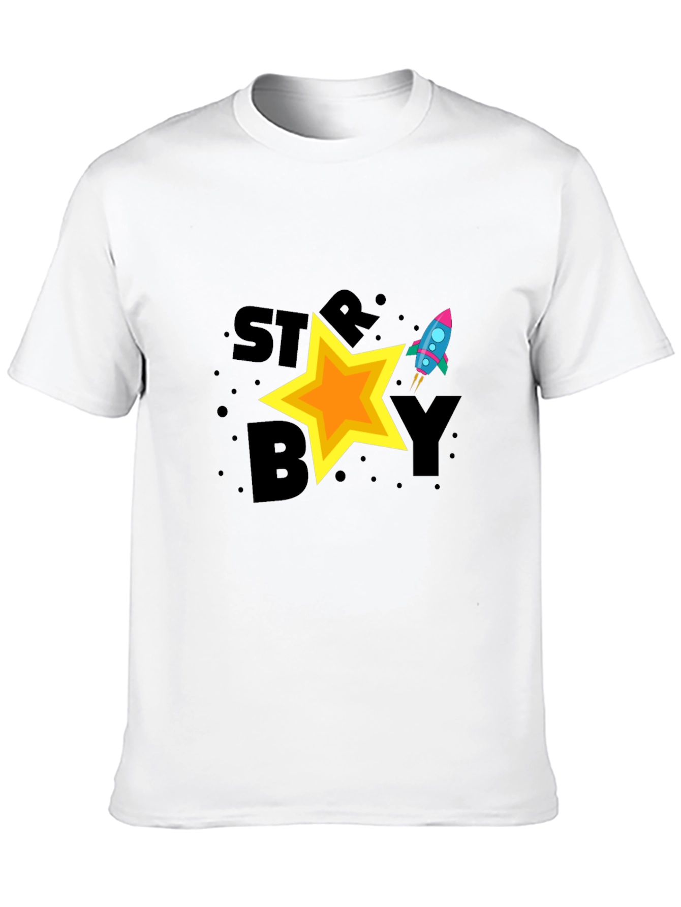 Starboy Graphic Tee - Cool Space Rocket Design