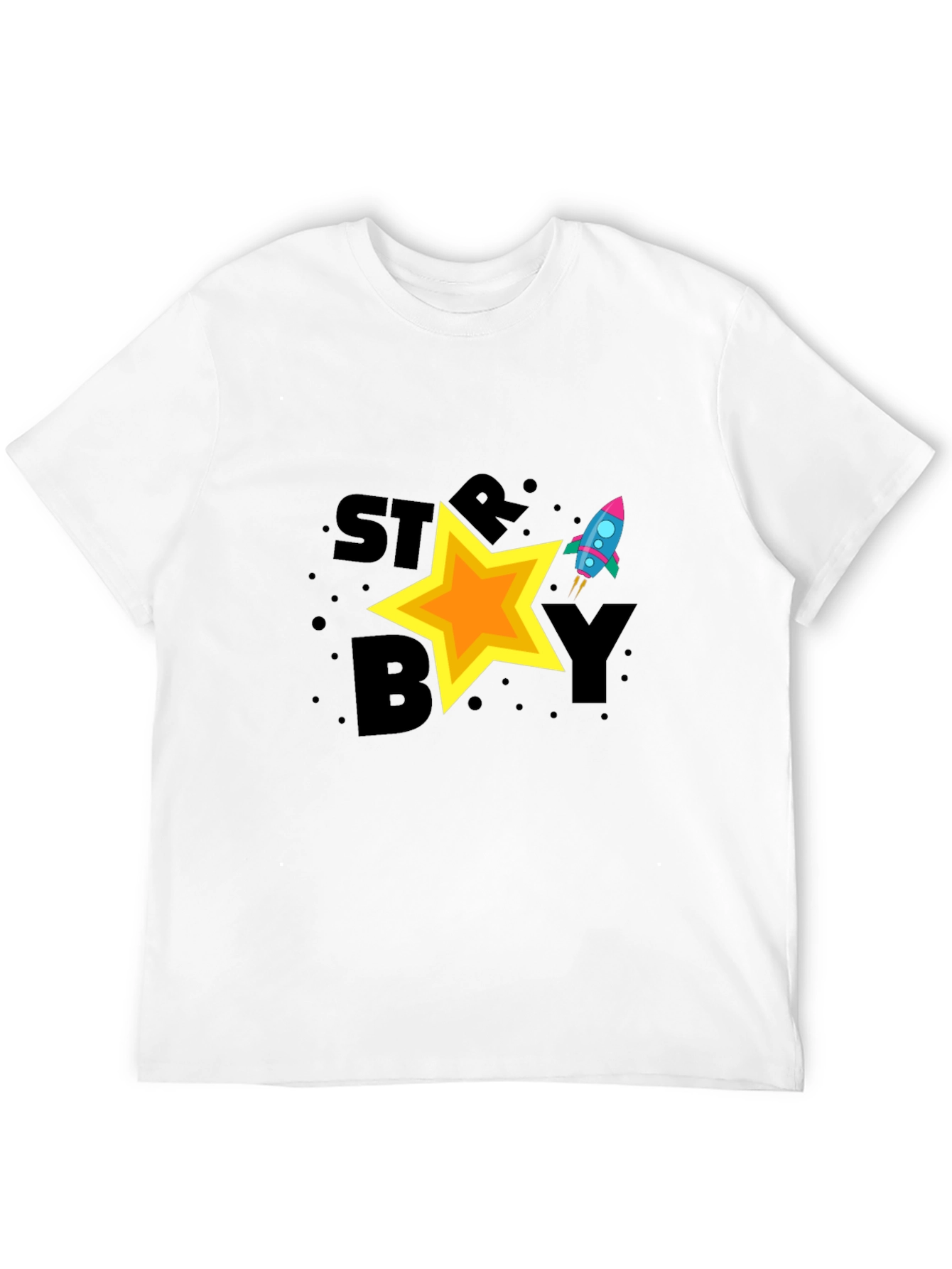 Starboy Graphic Tee - Cool Space Rocket Design