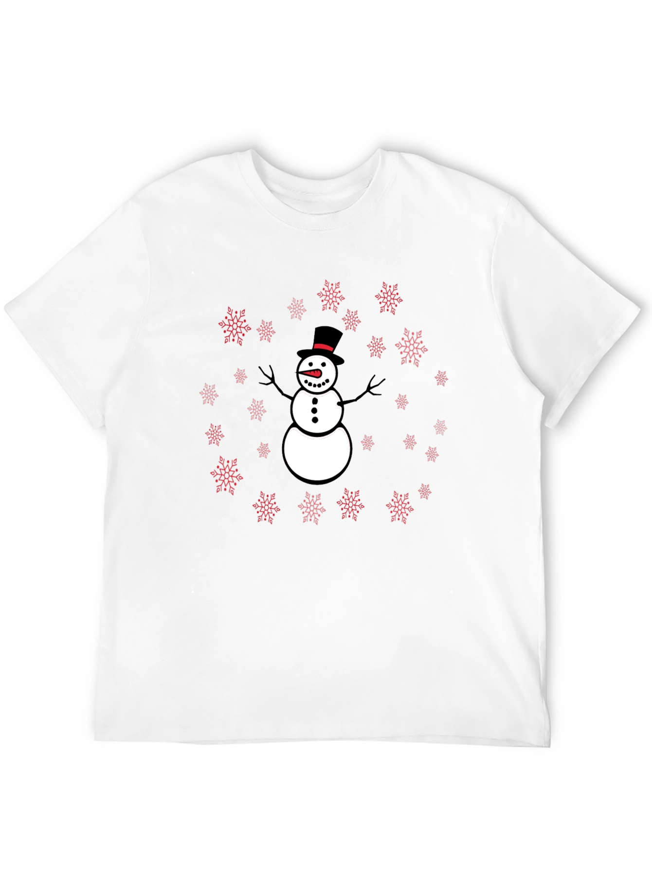 Snowman Snowflake Graphic Tee