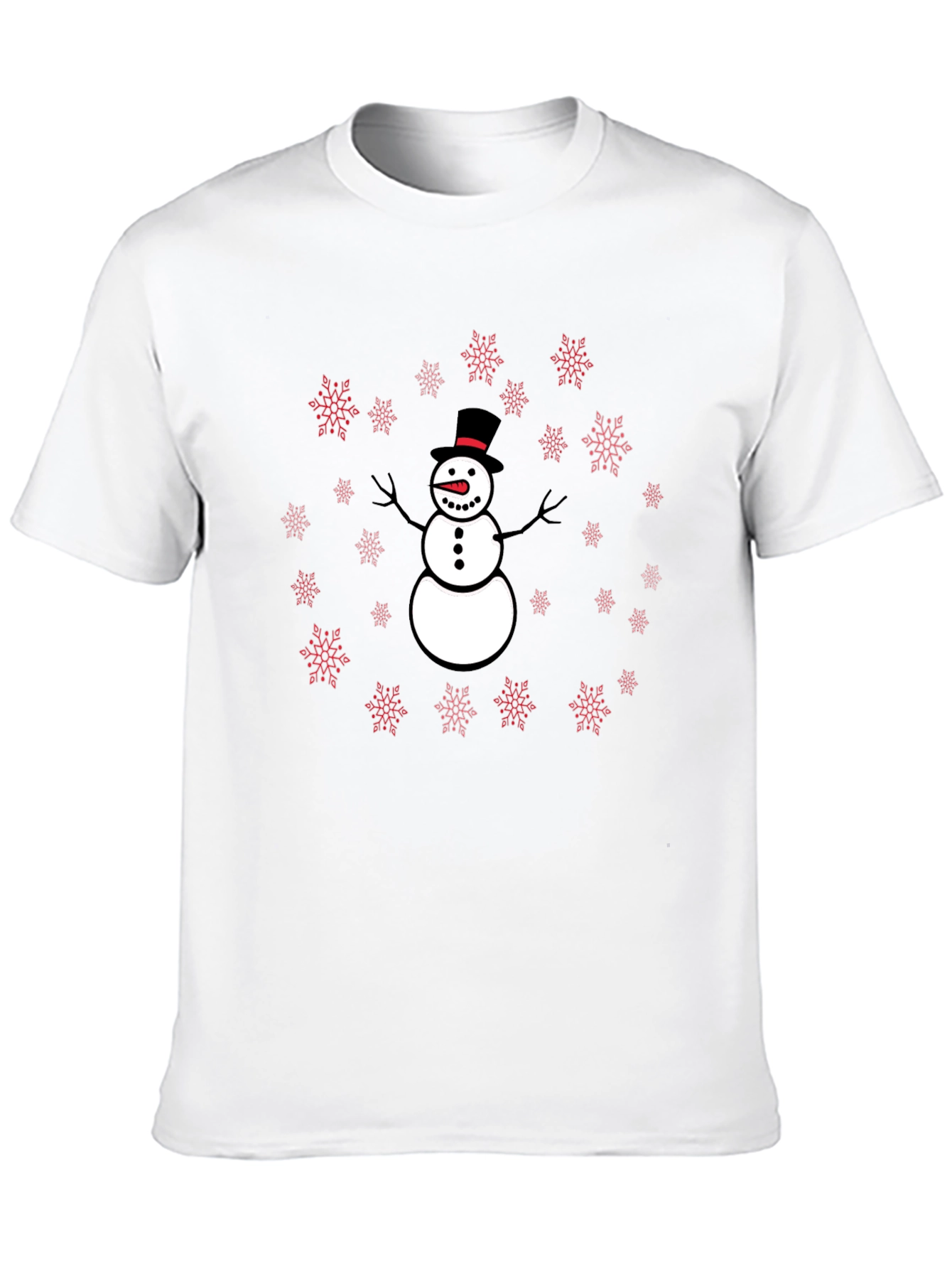 Snowman Snowflake Graphic Tee