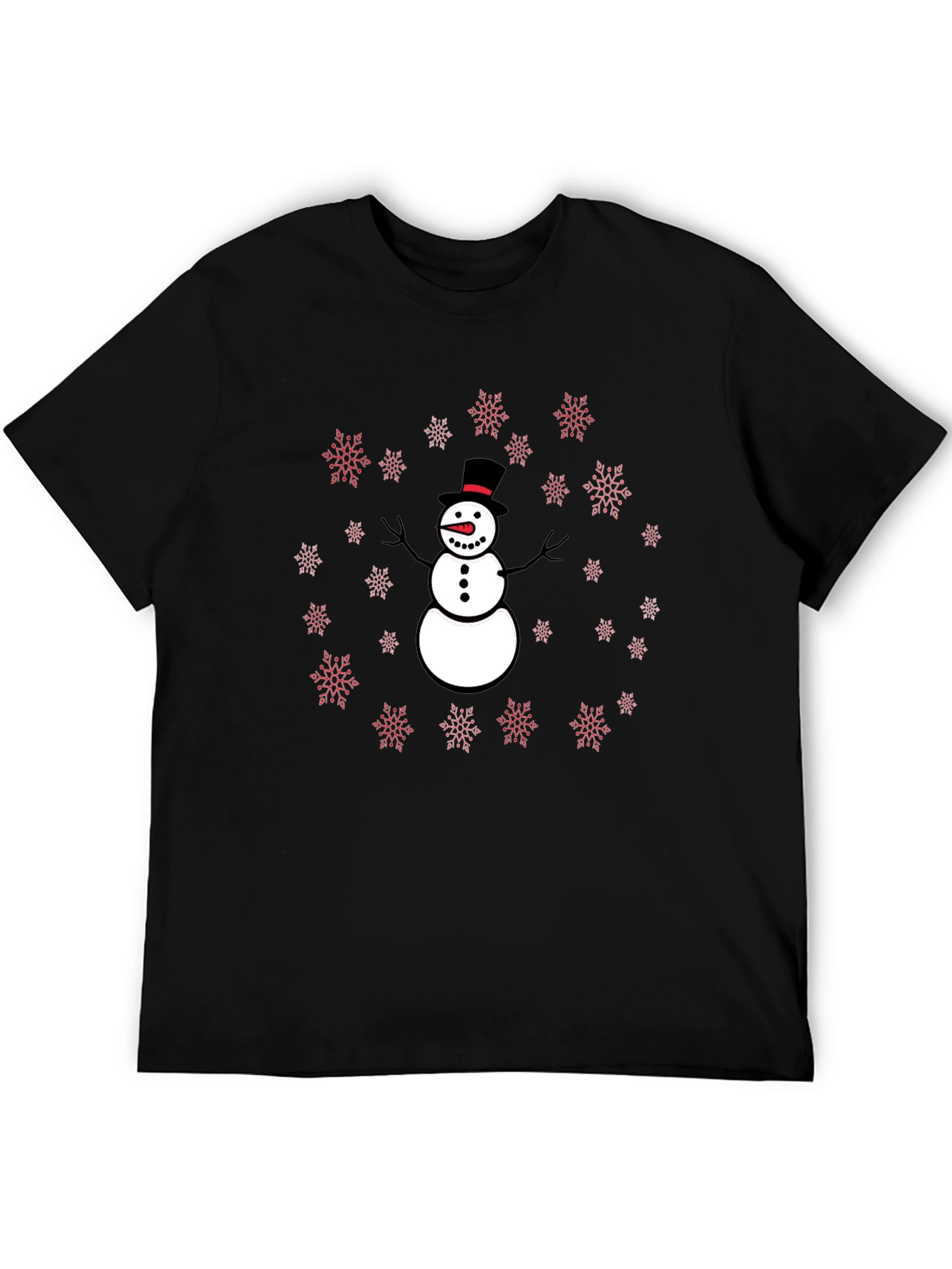 Snowman Snowflake Graphic Tee