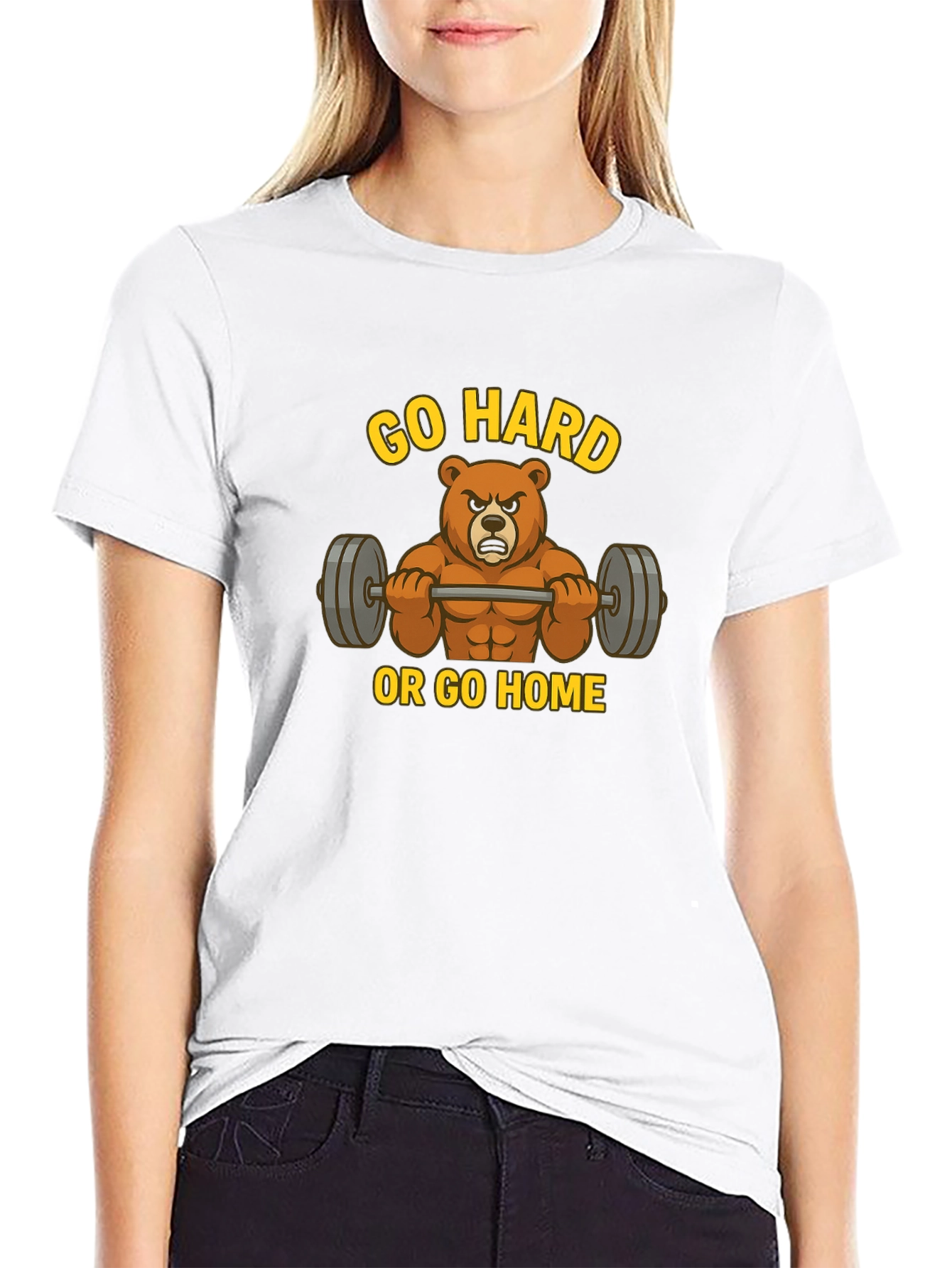 Go Hard or Go Home Bear Gym T-Shirt