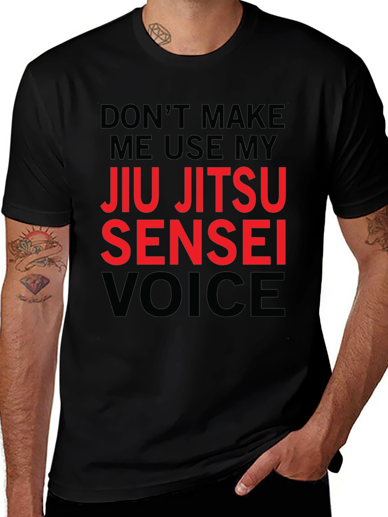 Jiu Jitsu Sensei Voice Graphic T-Shirt
