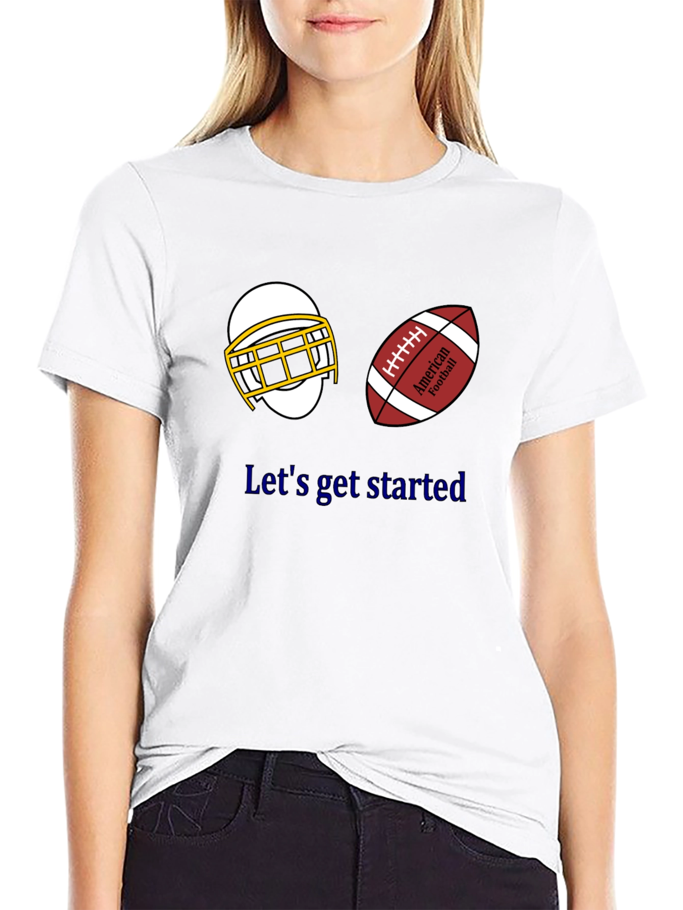 Lets Get Started Football T-Shirt