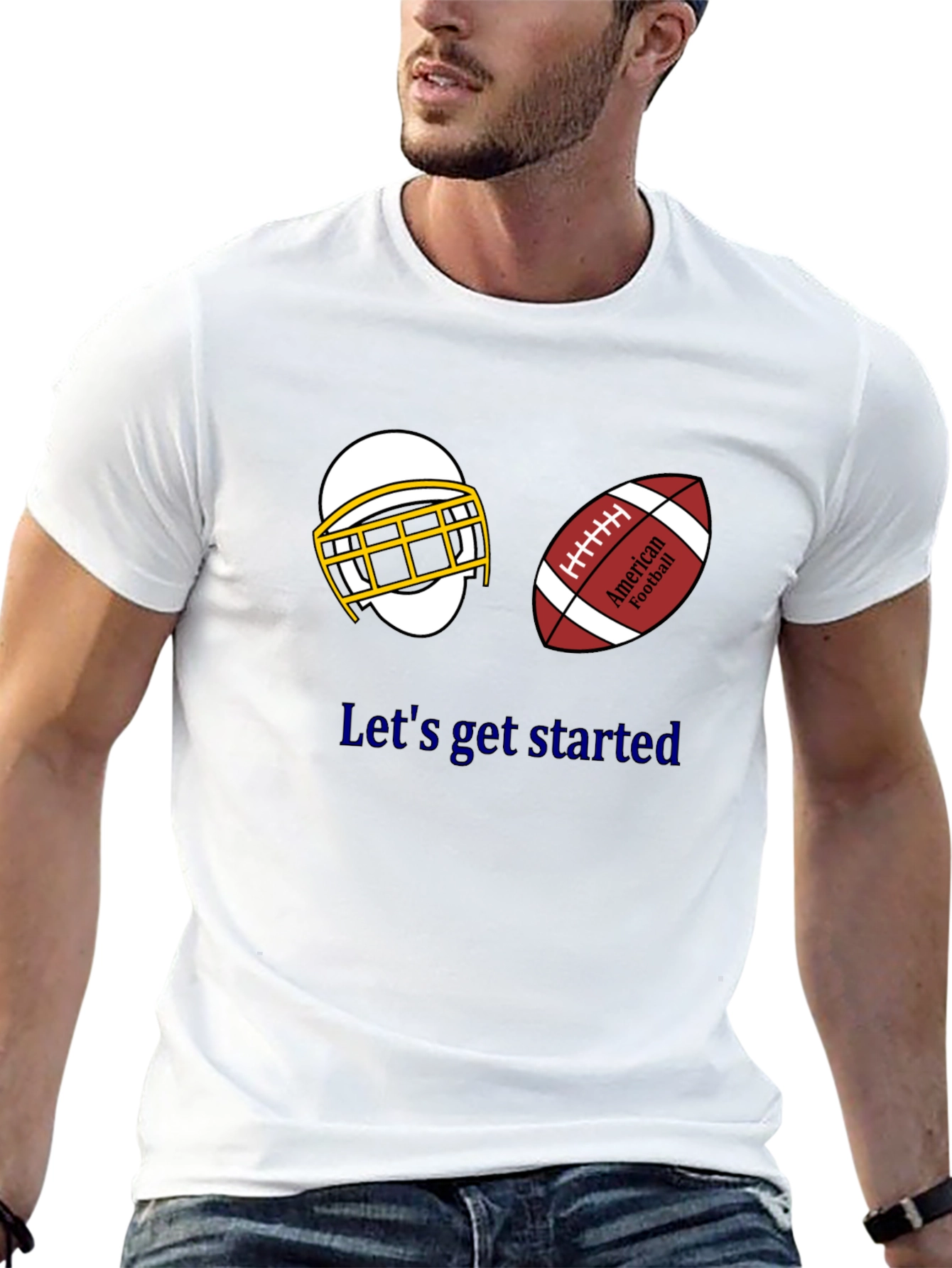 Lets Get Started Football T-Shirt