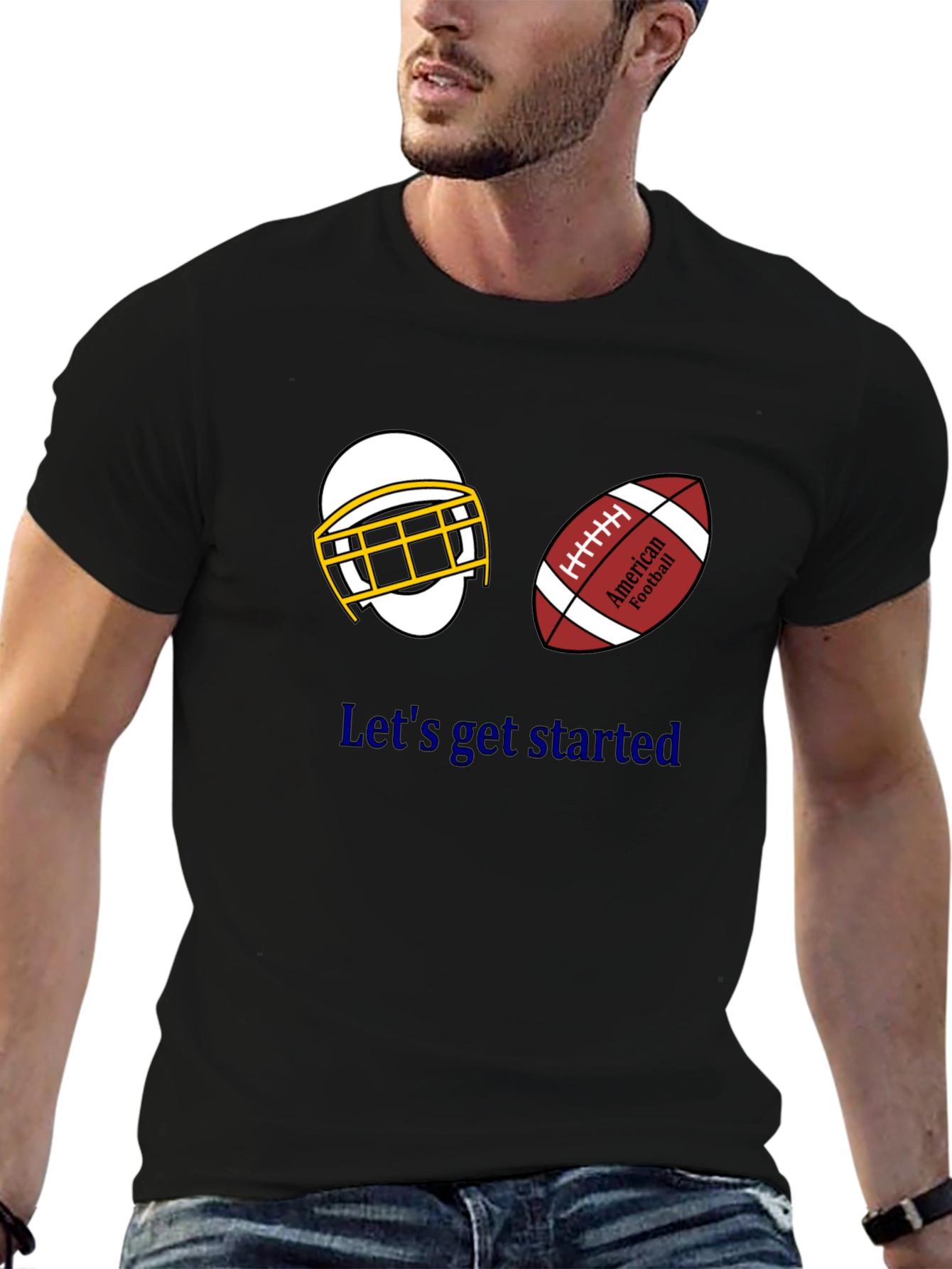 Lets Get Started Football T-Shirt