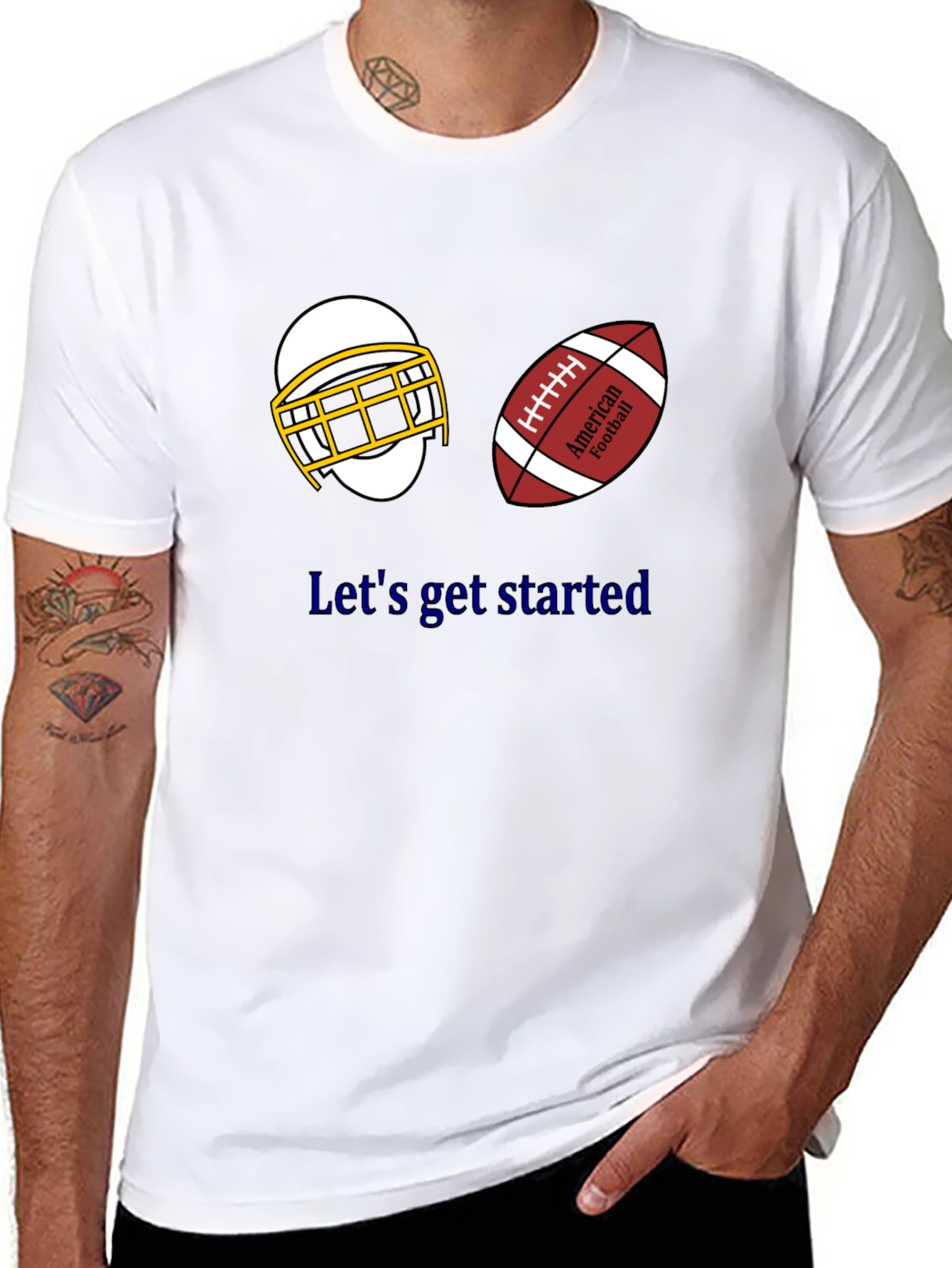 Lets Get Started Football T-Shirt