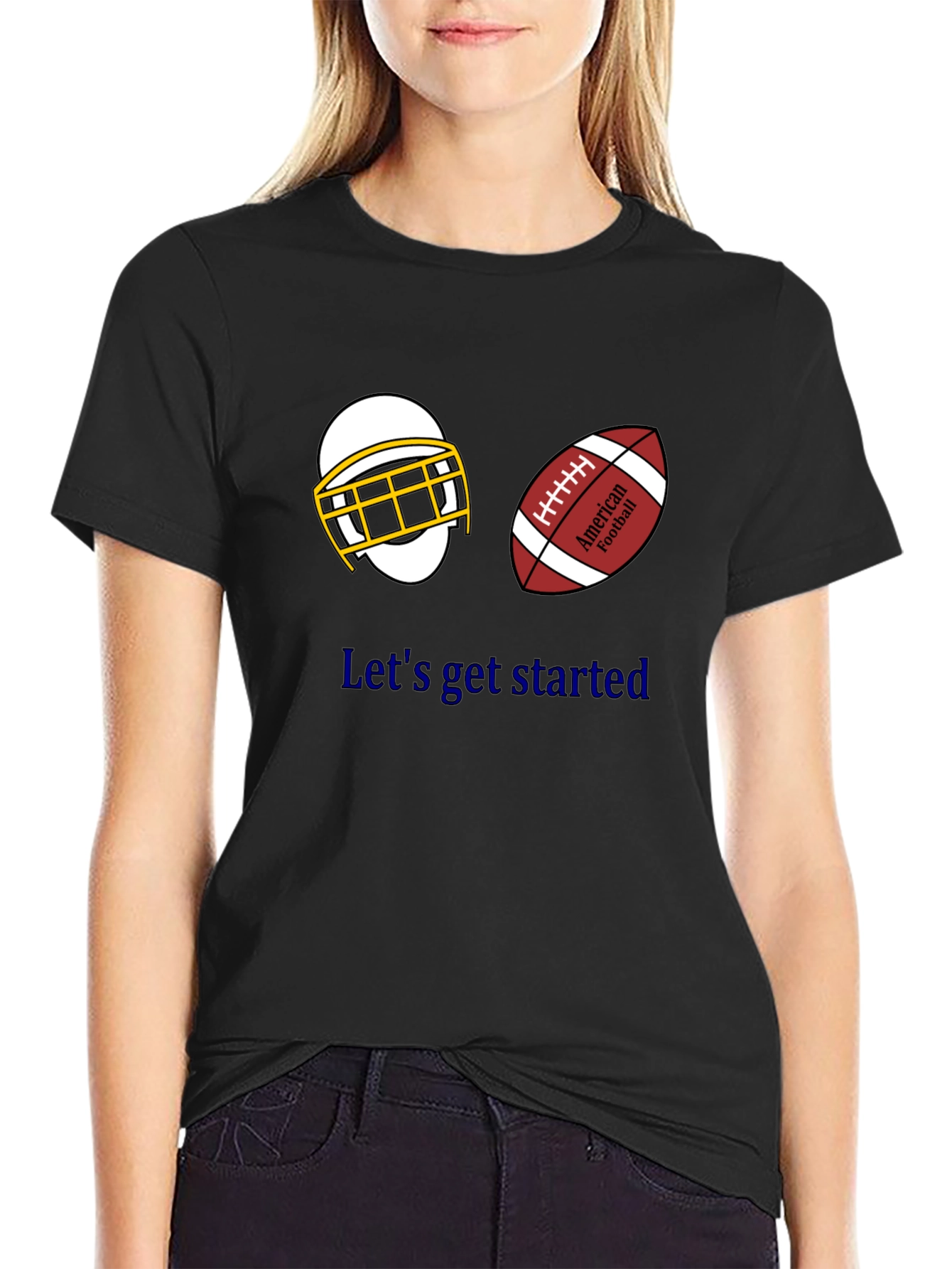 Lets Get Started Football T-Shirt