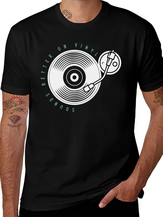 Vinyl Record Graphic Tee - Better on Vinyl Sounds Good!