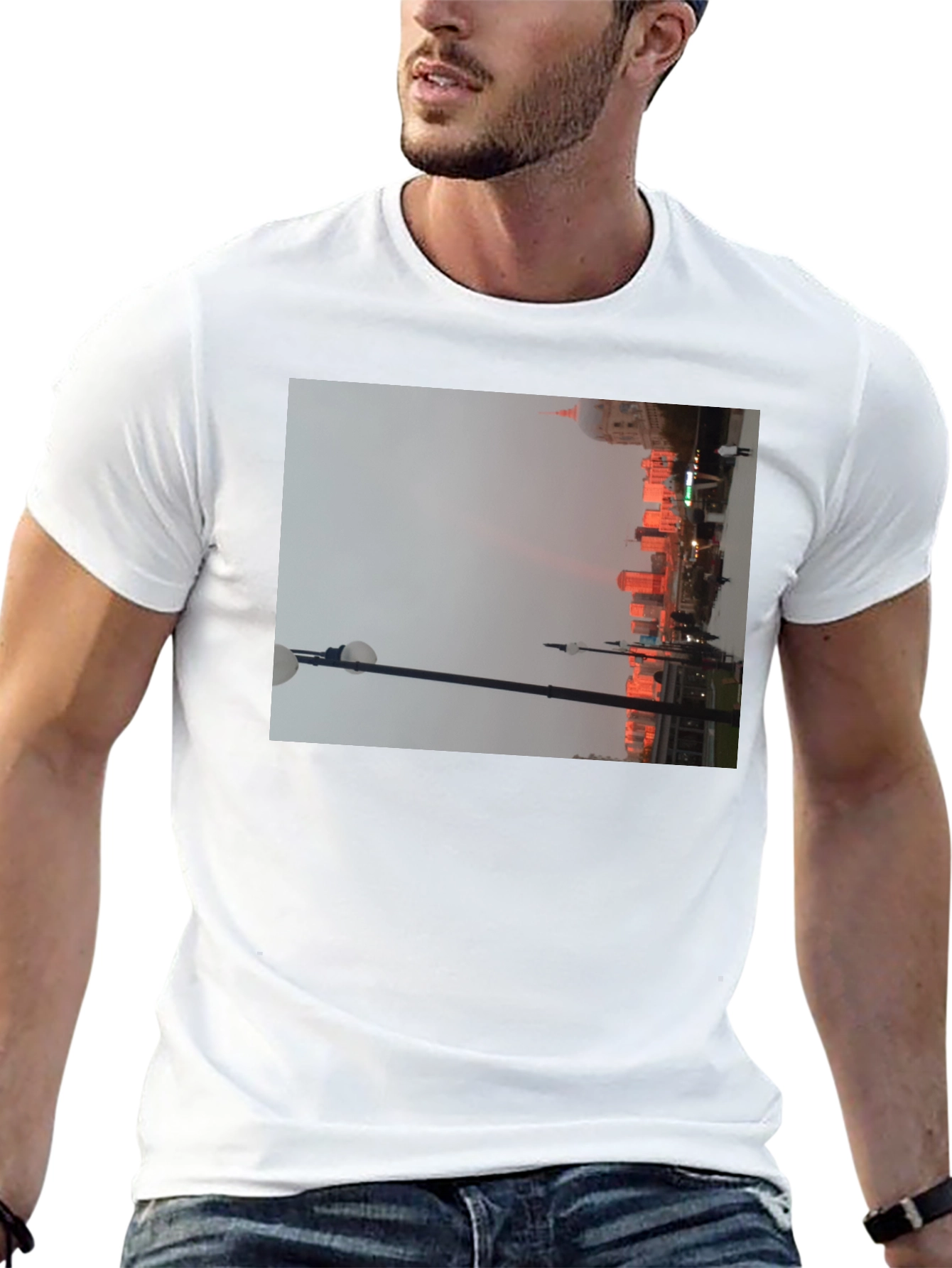 Cityscape T-Shirt - Urban Lights Design