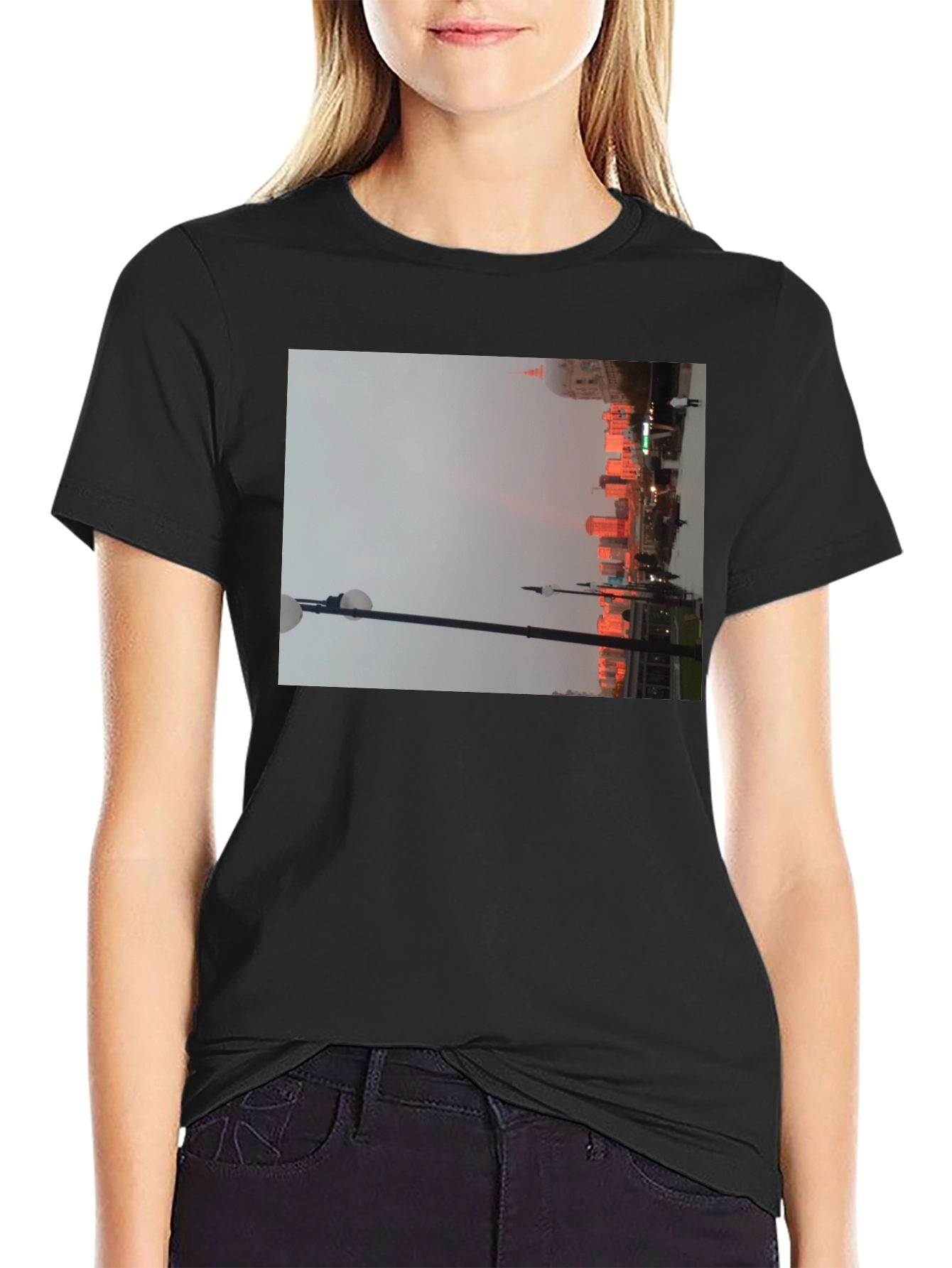 Cityscape T-Shirt - Urban Lights Design