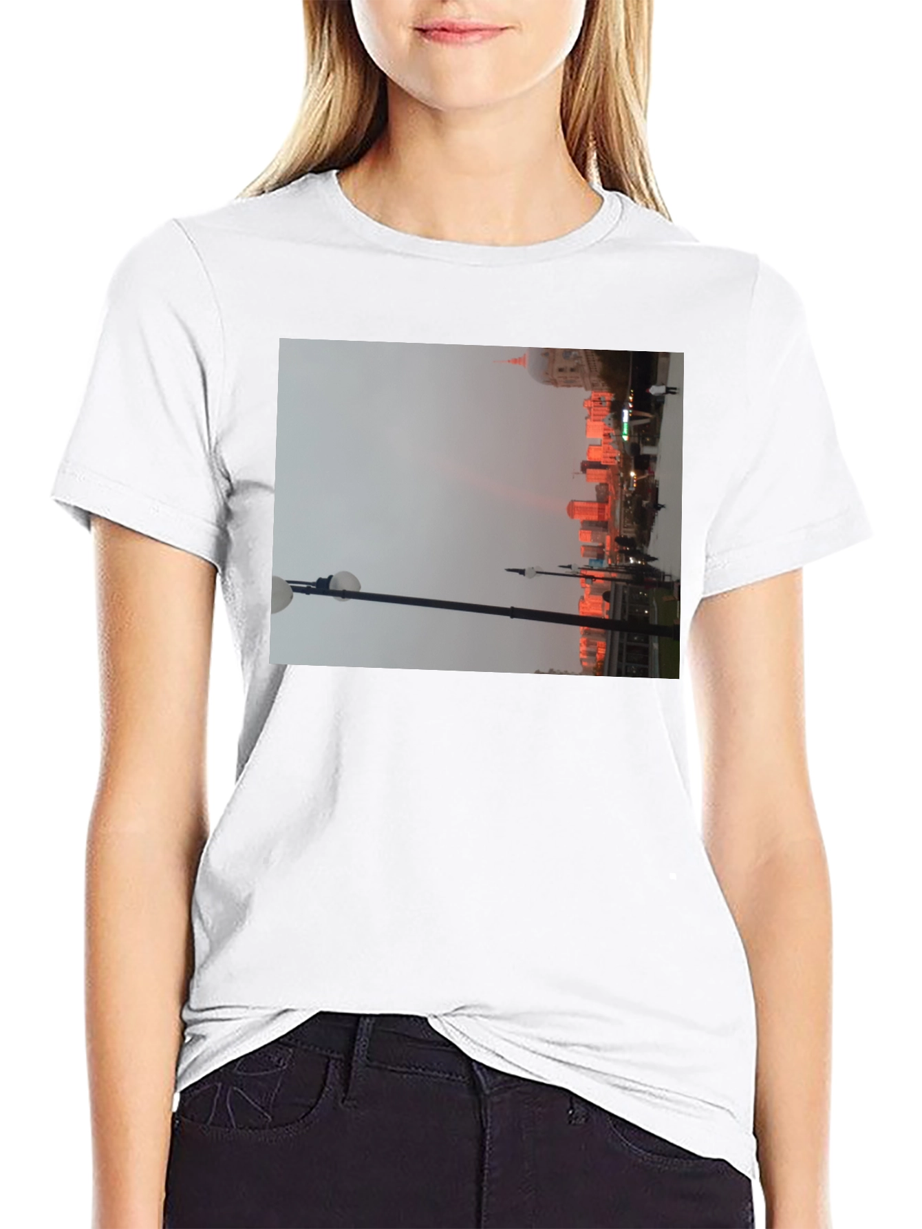 Cityscape T-Shirt - Urban Lights Design