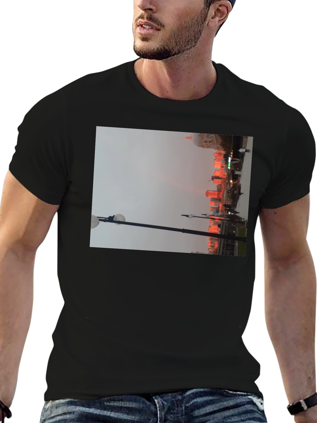 Cityscape T-Shirt - Urban Lights Design