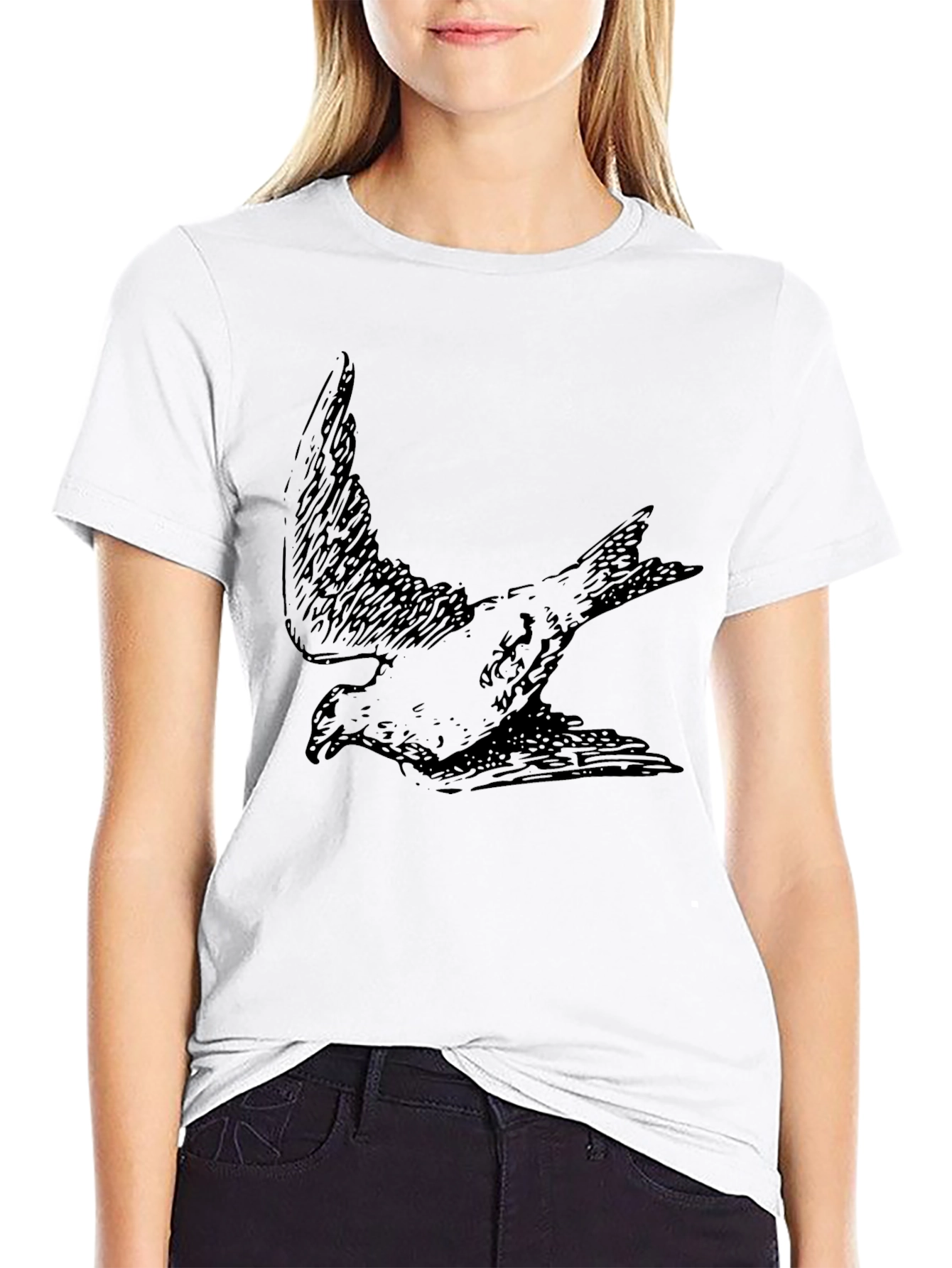 Black Bird Graphic Tee - Comfort Fit