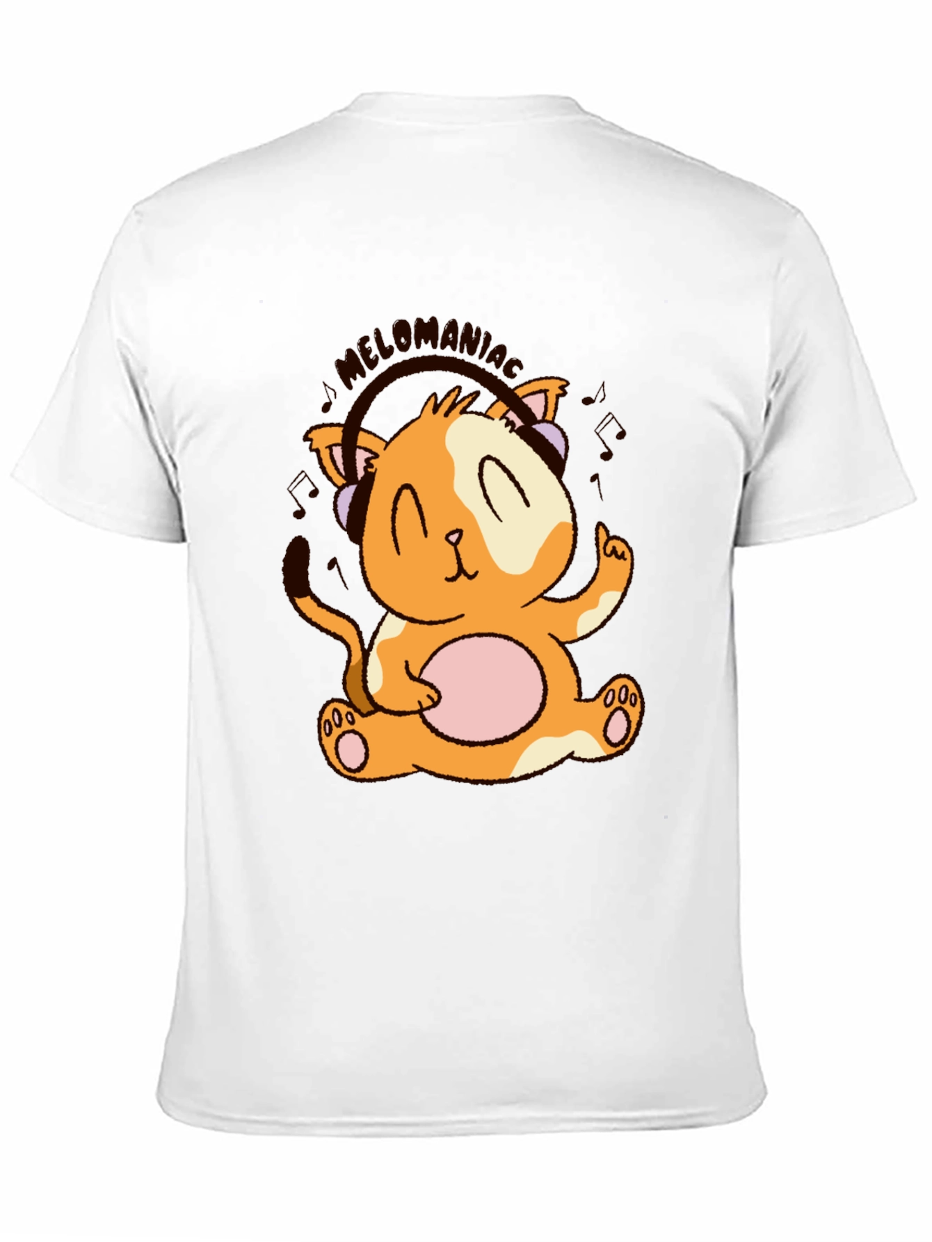 Melomania Cat T-Shirt - Cute Animal Design Tee